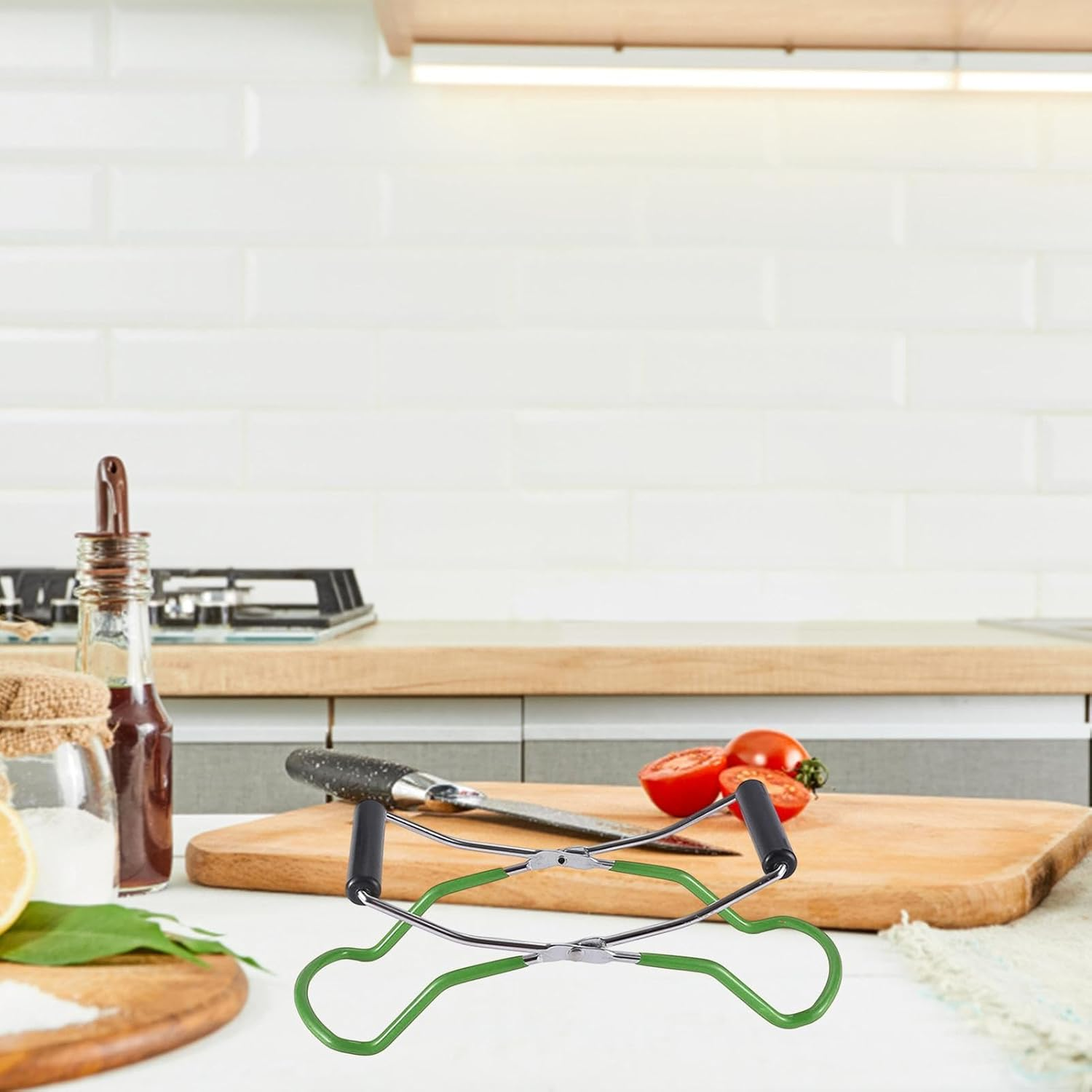 Canning Grabber Tongs,Stainless Steel Canning Gripper Anti-Scalding Tool | Multifunctional Kitchen Tool for Removing Canning Jars, Glass Jars, Milk Bottles Buniq - A image number 3