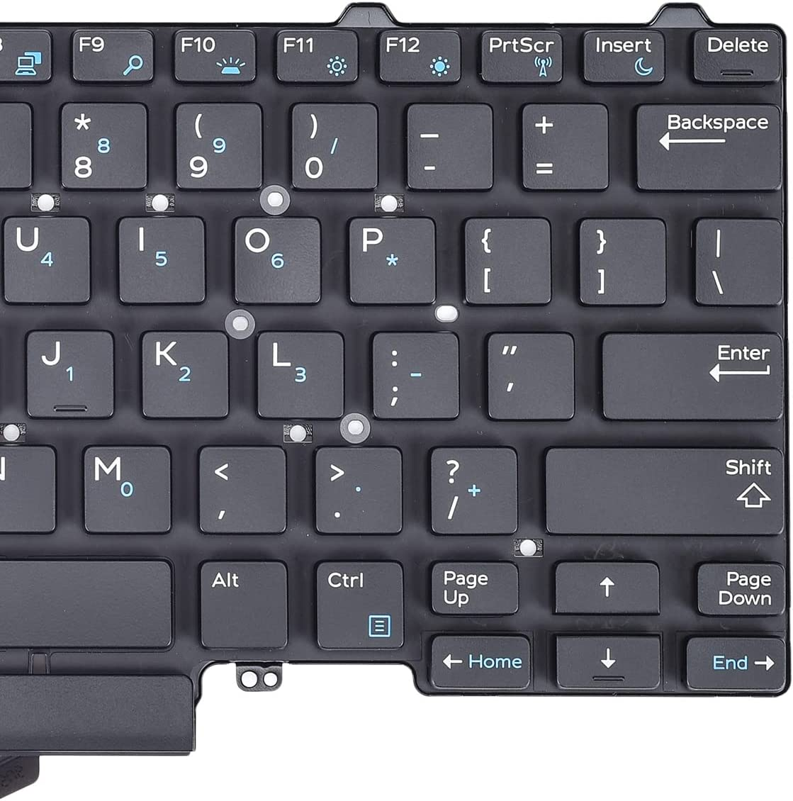 Replacement Backlight Keyboard for Dell Latitude E5450 E5470 E7450 E7470, Latitude 5480 5490 5491 7480 7490 Series Laptop, Latitude E5450 E5470 E7450 E7470 Replacement Keyboard with Pointer US Layout image number 4