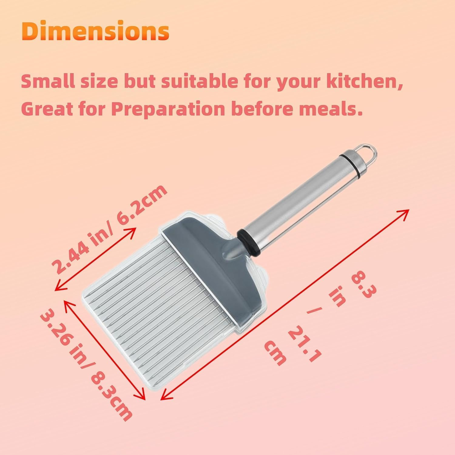 Onion Holder Forslicing, Onion and Lemon,Slicer Cutter Forslicing Kitchen Gadget, Vegetable Cutter for Potato Tomato Avocados Eggs, Foodslicer Assistant Tool For,Slicing Stainless Steel image number 2
