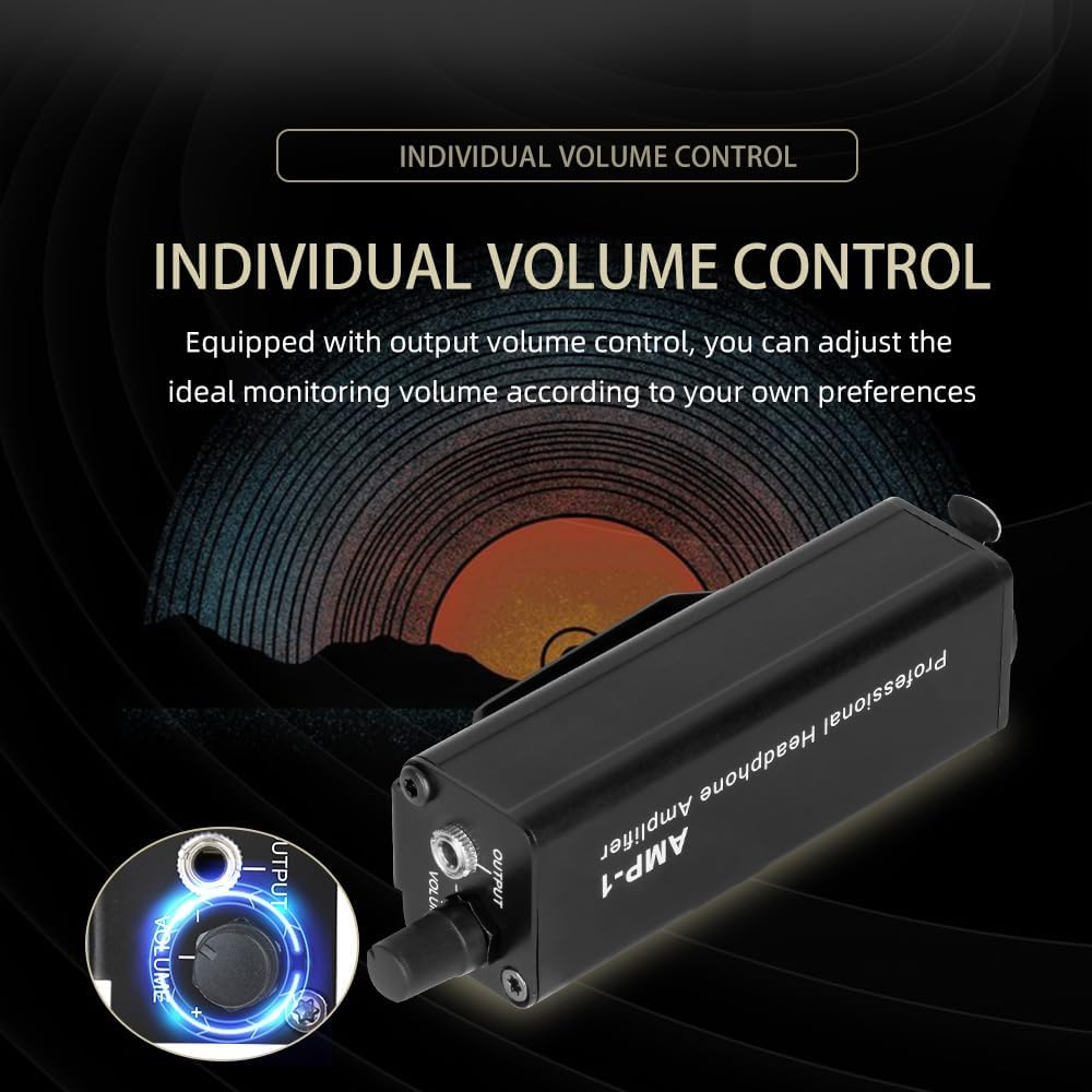 In-Ear Monitor Amplifier Portable Ear Amplifier Converter XLR to 3.5MM Audio Ear Amplifier Converter Plug and Play Lossless Transmission for Band Performances Music Creation image number 5