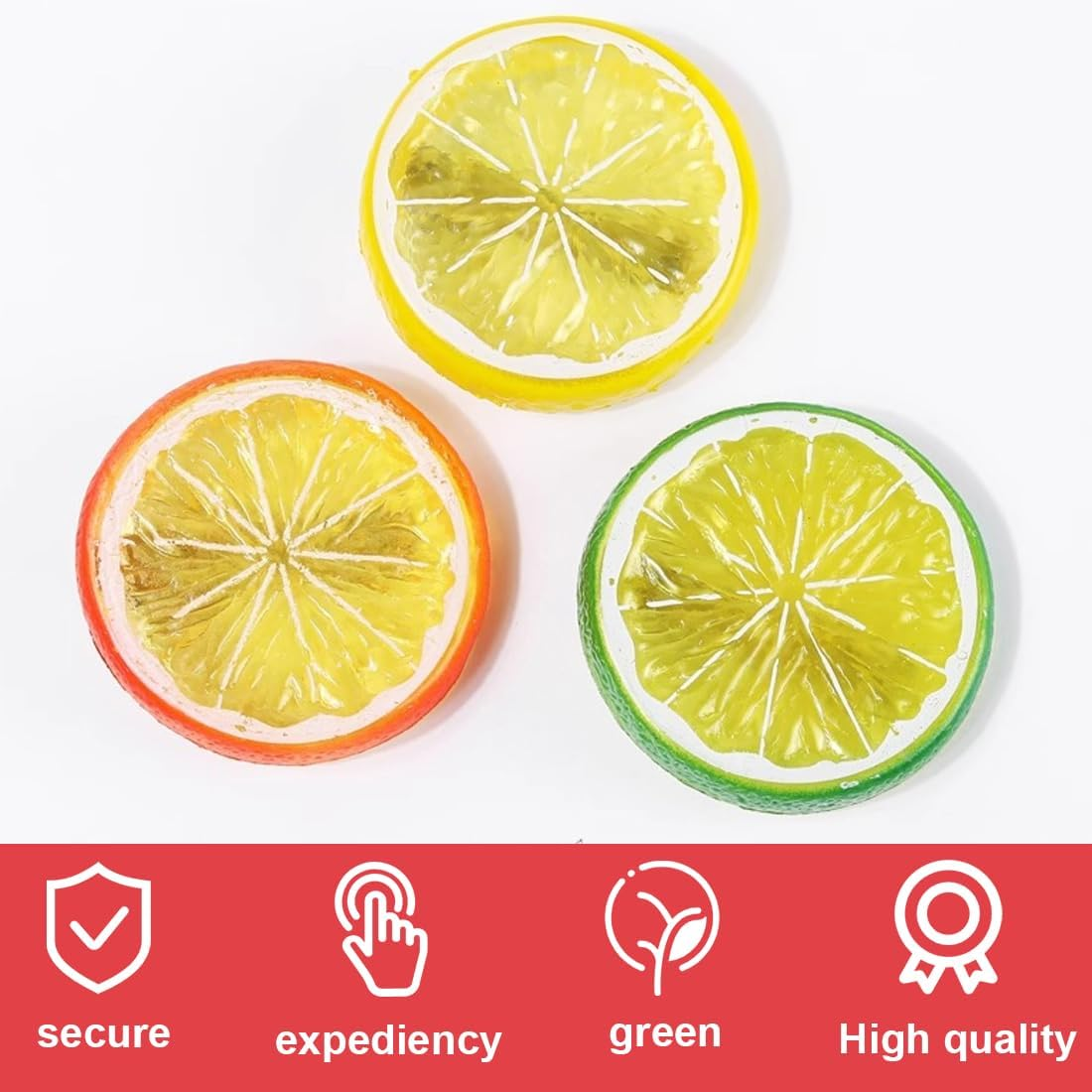 HQRKOTM 3 Pieces Hair Clips + 3 Discs Elastic Hair Scrunchie Girls Women Cute Fruit Hair Accessories for Party, Banana Clip, Hawaiian Decoration (Yellow + Orange + Green) image number 5