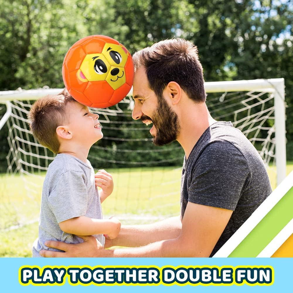 Dilabnda Mini 6.3 Inch Kids Toy Rubber Football Soft Balls Sports Ball Outdoor Activity Game for Teens Dodgeballs Playground Beach Pool Balls for Toddlers Adults (3 Pack) image number 2