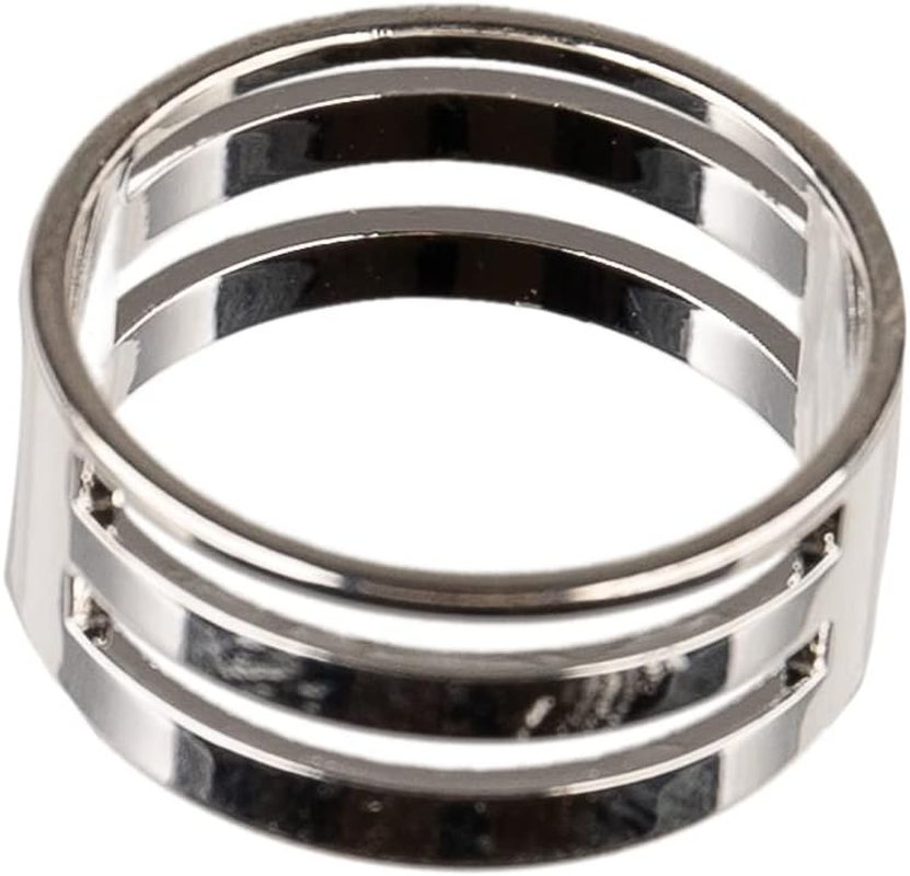 Craft County Jump Ring Opening and Closing Tool - Easy Slip-On Ring with 4 Slots for Jewelry Making - Silver