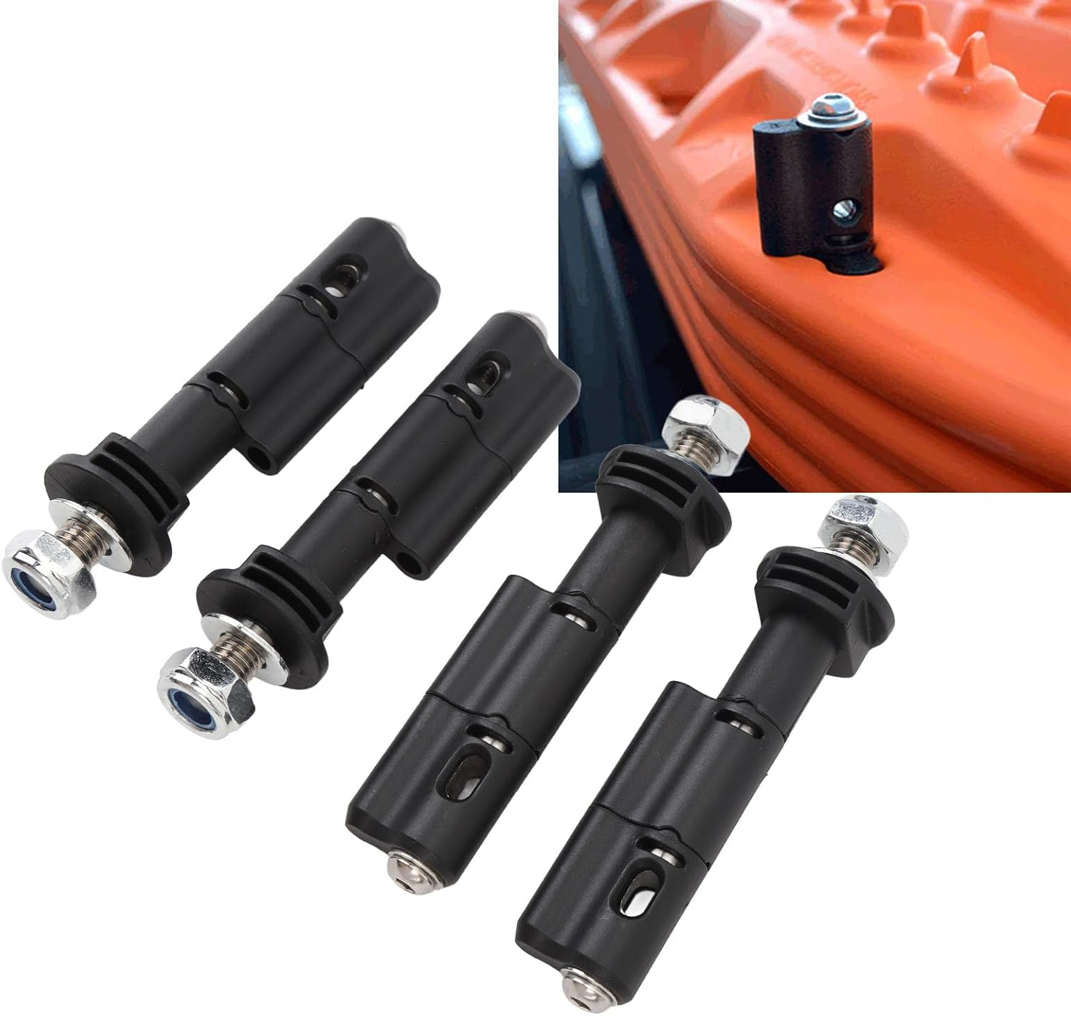 4Pcs Mounting Pins for Recovery Boards, High Safety Theftproof Lockable Safe Mount Pins Set with Password Lock, Compatible with Maxtrax MKII LITE and Mini Recovery Boards image number 5