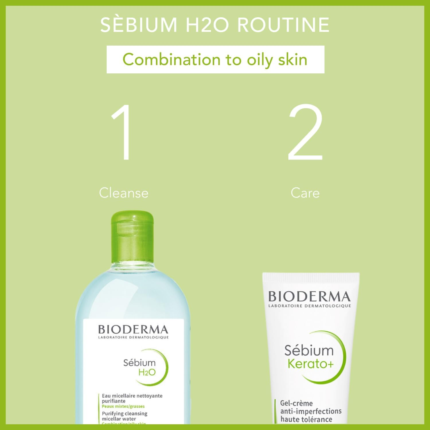 BIODERMA S&eacute;bium H2O Micellar Water - Purifying Makeup Remover Cleanser Solution for Oily Acne-Prone Skin, 250Ml image number 5