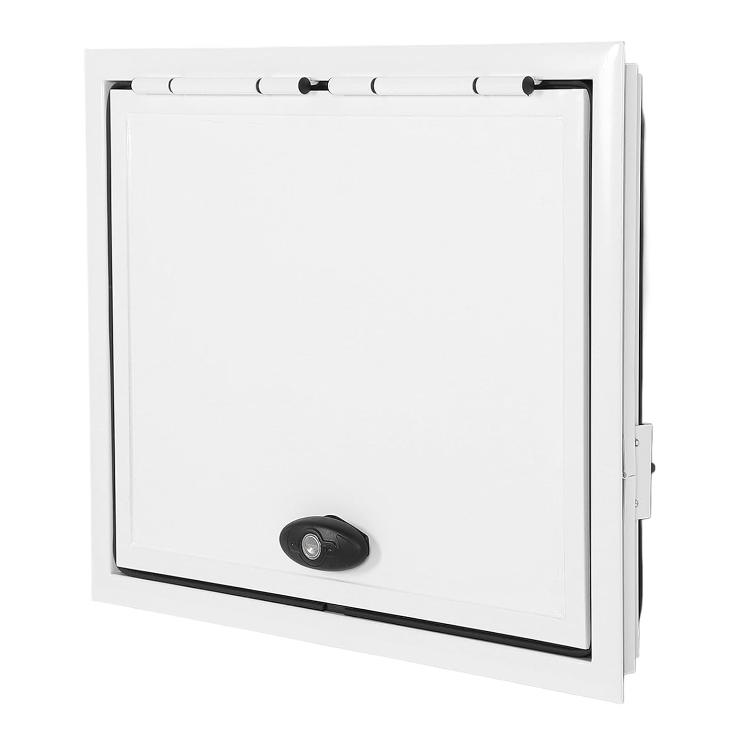 Aluminum RV Baggage Door, UV Resistant, Complete Seal, Dual Support Bars, Boat Deck Hatch Deck Access Hatch Replacement Door with Safety Lock, for Caravan Trailer image number 5