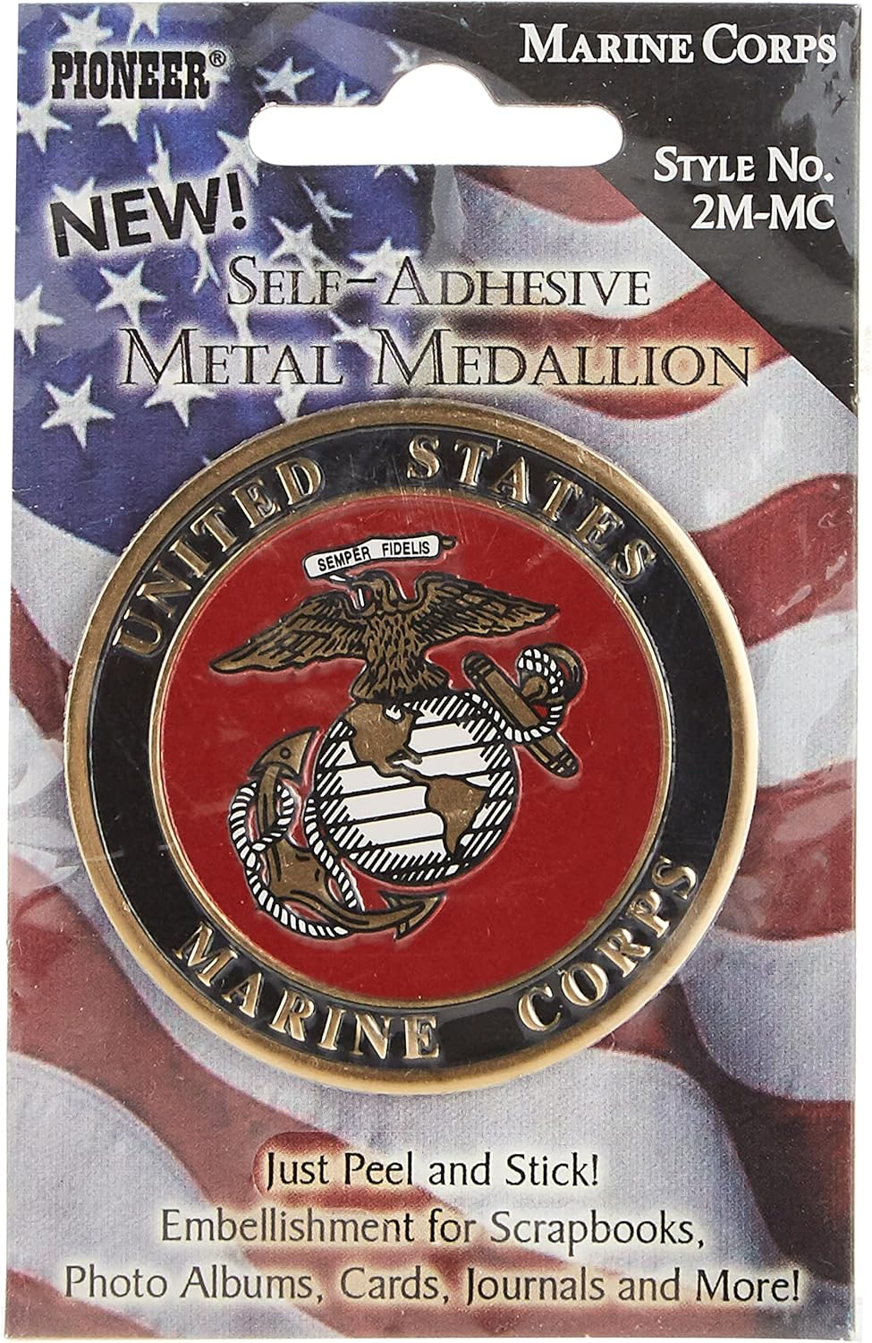 Military Embossed Metal Medallion, Marine Corp image number 4