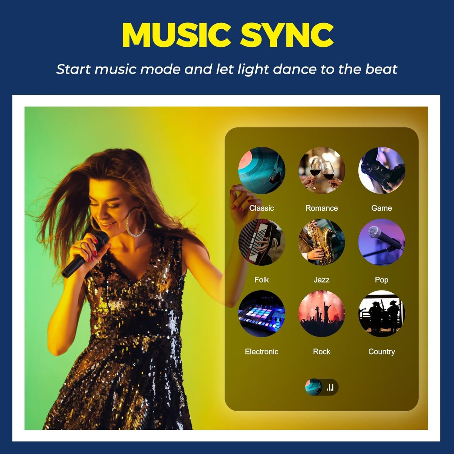 1-Pack E14 LED Smart Light Bulb 6W Type B &ndash; RGBCW 16 Million Colour Changing Bulb, 2.4G Wifi B11 Candelabra, Compatible with Google, Siri & Alexa, Works with Smart Life App