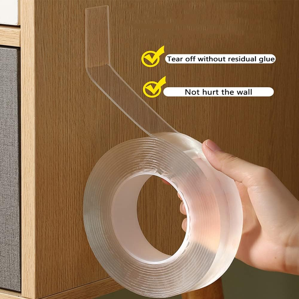 1X Double-Sided Nano Magic Tape Traceless Clear Adhesive Invisible Gel 3M (40Mm)