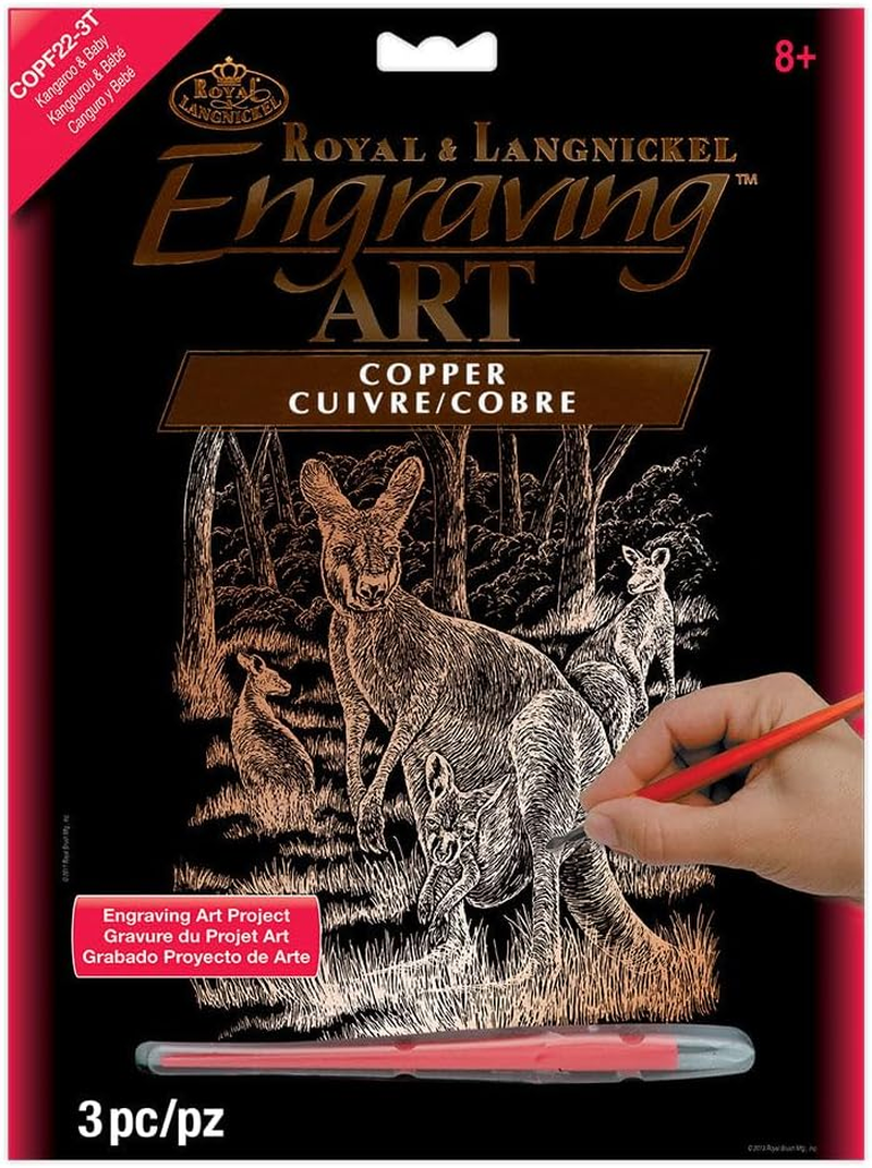 Royal & Langnickel Royal and Langnickel Copper Engraving Art, Kitten and Puppy image number 5