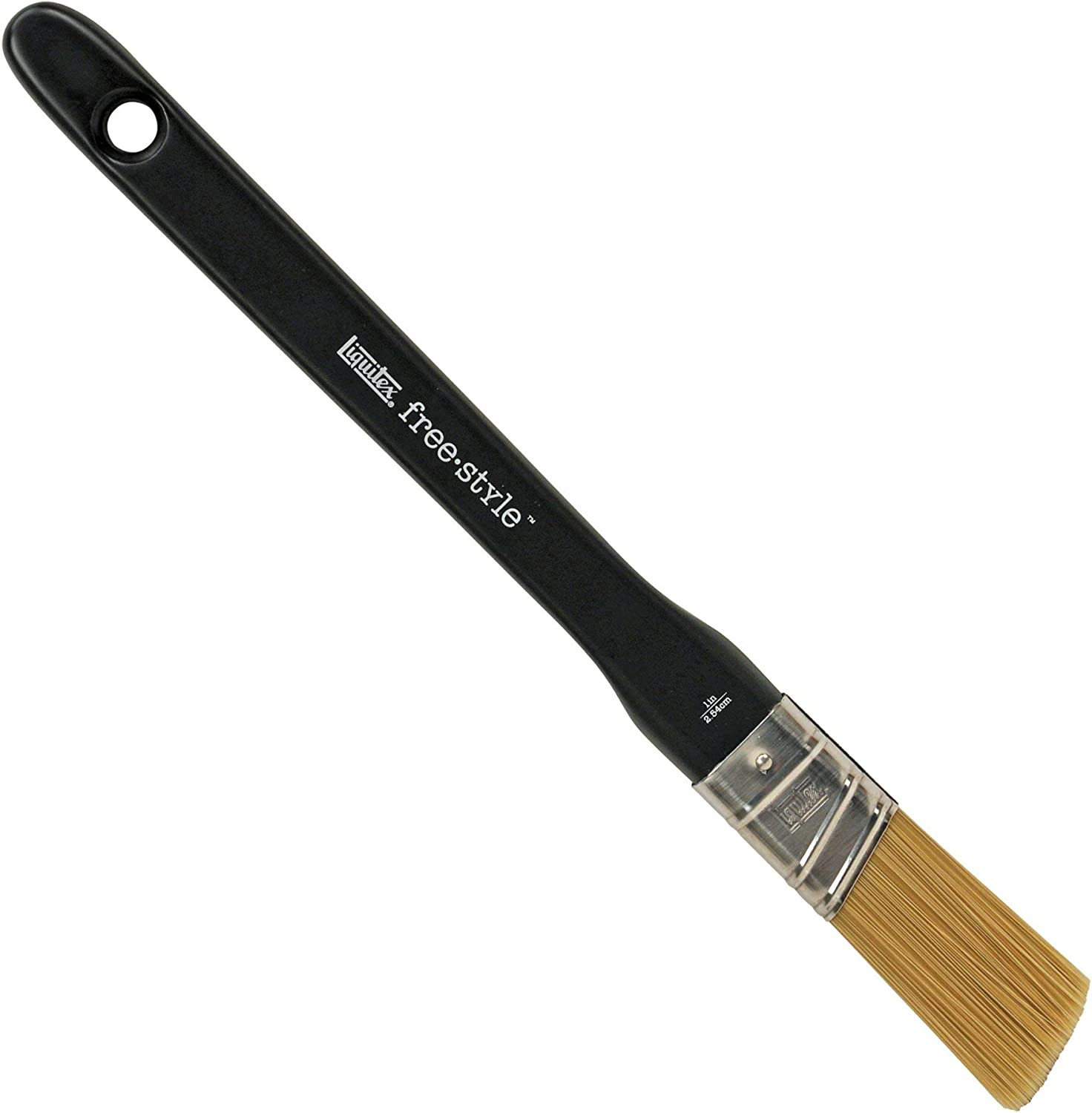 Liquitex Professional Freestyle Large Scale Brush, Broad Flat/Varnish 8-Inch, Short Handle image number 1