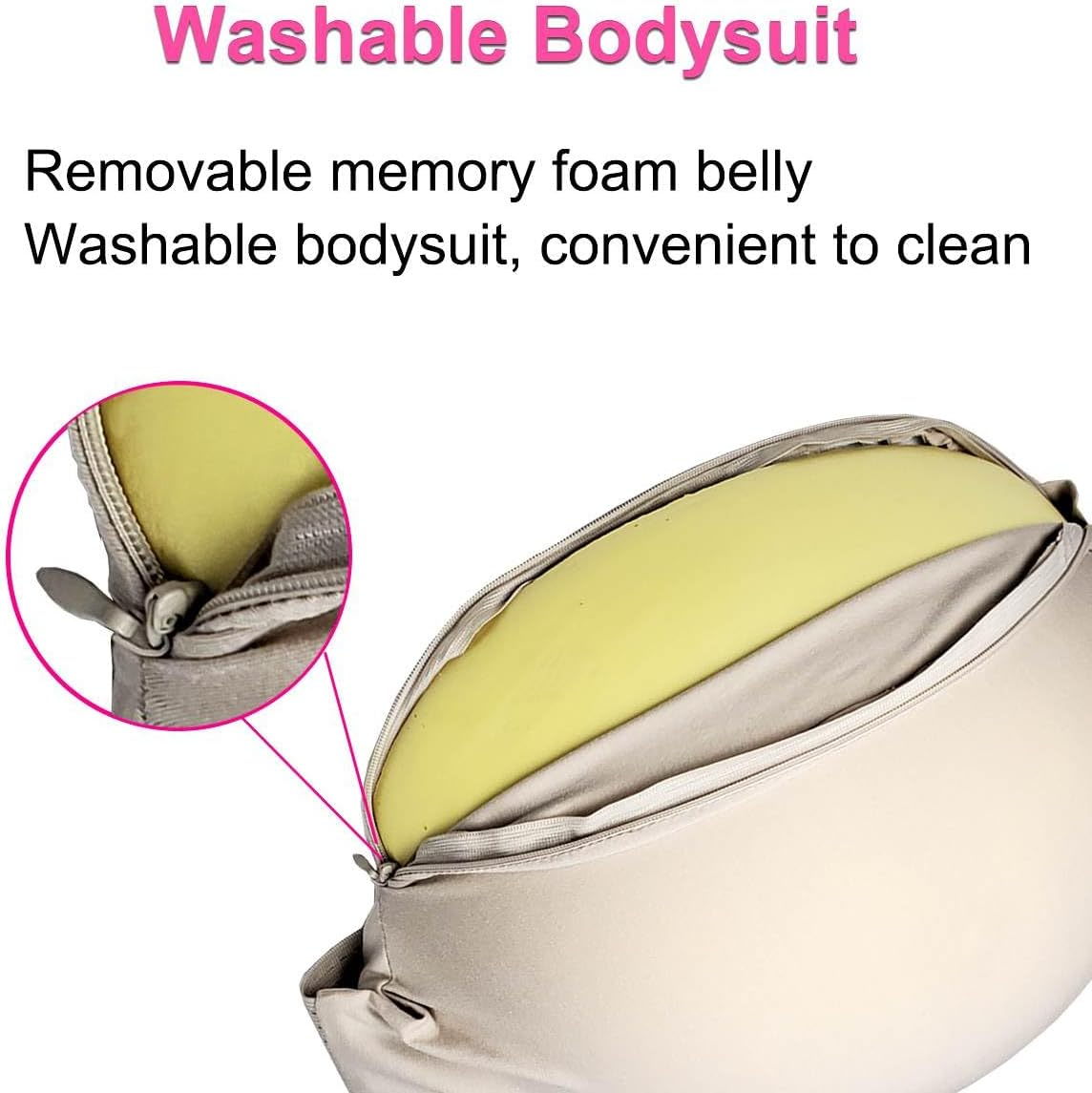 Fake Pregnancy Fake Pregnant Belly with Memory Foam Santa Big Belly Party Costume image number 3