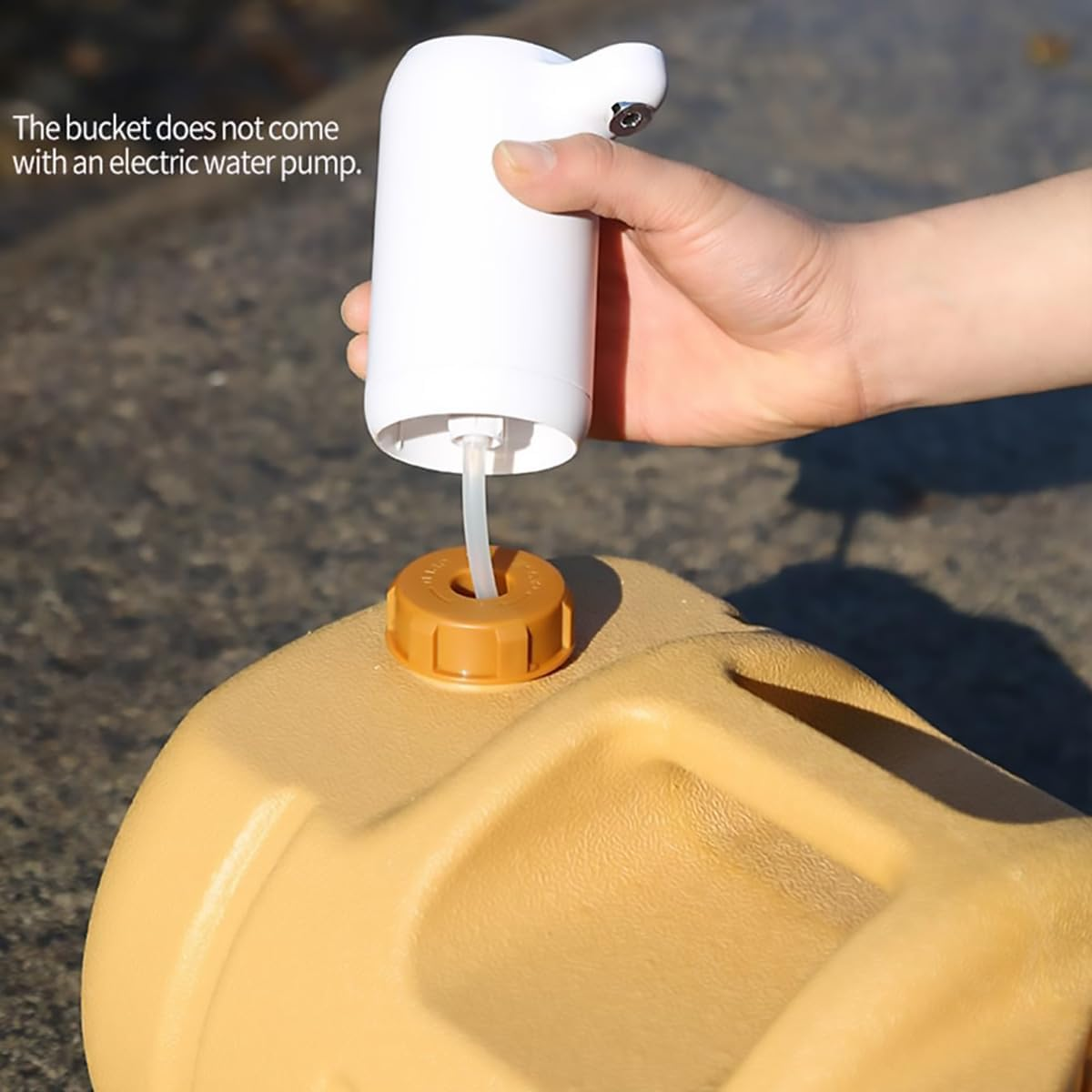 AIMALL 5.28 Gallon 20L Bpa-Free PE Water Storage Bucket with Cute Pig Design, Portable Outdoor Camping Square Drinking Container with Faucet and Cleaning Kit &ndash; Yellow image number 6