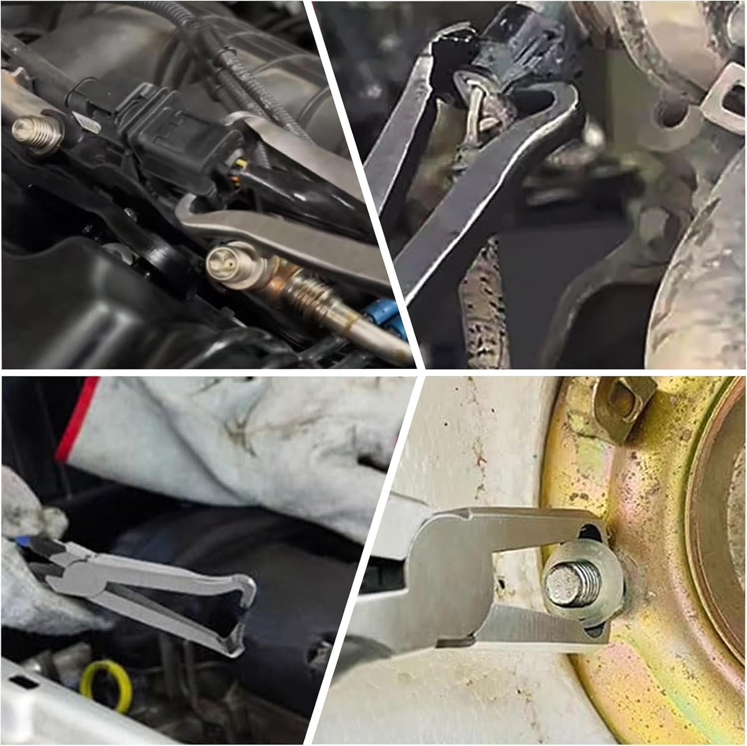 Disconnect Pliers,Automotive Electrical Connector, Electrical Plug Pliers, Connector Removal Tool, Automotive Hose Disconnect Tool for Push-Piece Plugs (Straight) image number 3