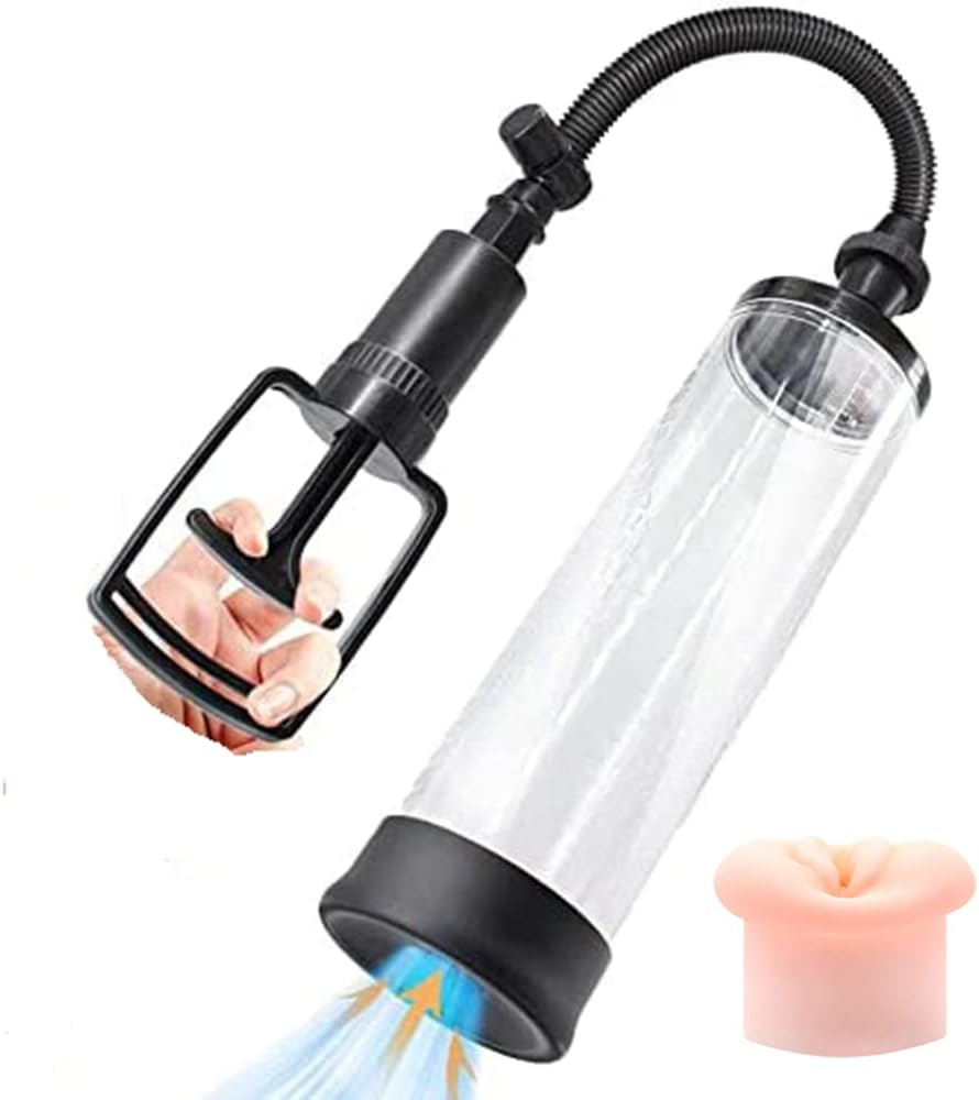 Manual Pull-Pod Penis Pump for Men Extension Toolkit for Men Sexy Toy Men Enlarger Tool Men'S Manual Enlarger Vacuum Air Pump Booster Extender Massage and Stimulation Device with Push Pod Insert Toy for Men or Male Masturbator image number 2
