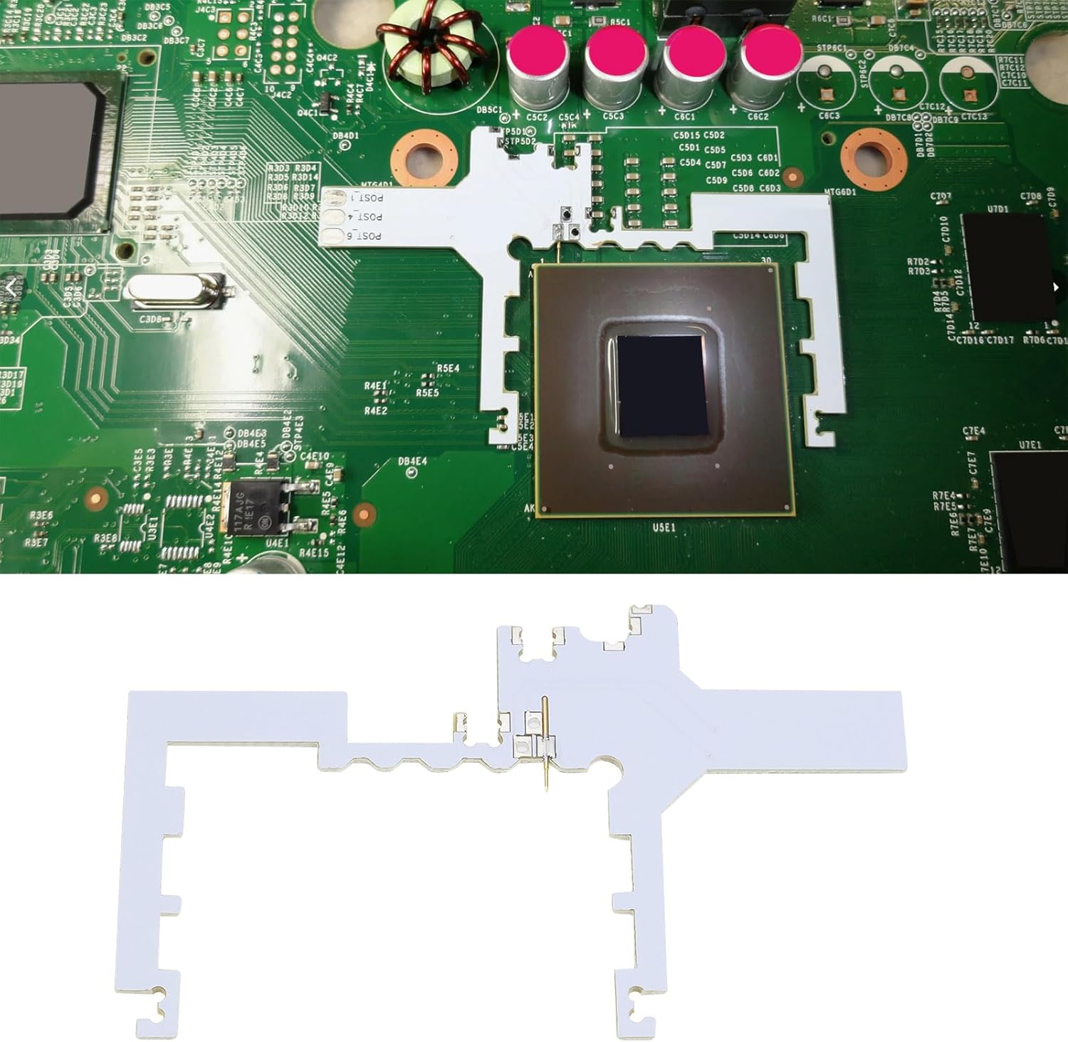 VGOL 2Set CPU Postfix Adapter Compatible with Corona V3 V4 Tool Repair Part PCB Game Console CPU Postfix Adapter Compatible with Xbox 360 image number 3