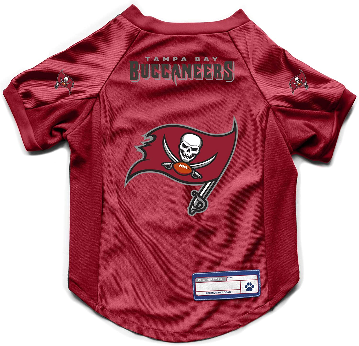 Littlearth NFL Unisex NFL Tampa Bay Buccaneers Pet Stretch Jersey image number 5