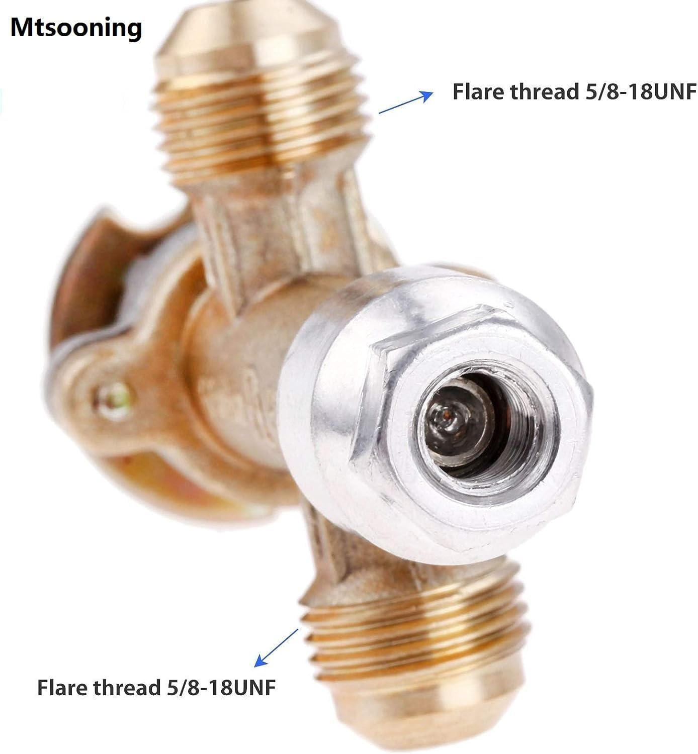 Mtsooning Low Pressure LPG Propane Gas Fireplace Fire Pit Flame Failure Safety Control Valve Kit, Propane Fire with 3/8" Flare Inlet & Outlet, Fits for Gas Grill, Heater, Fire Pit image number 6