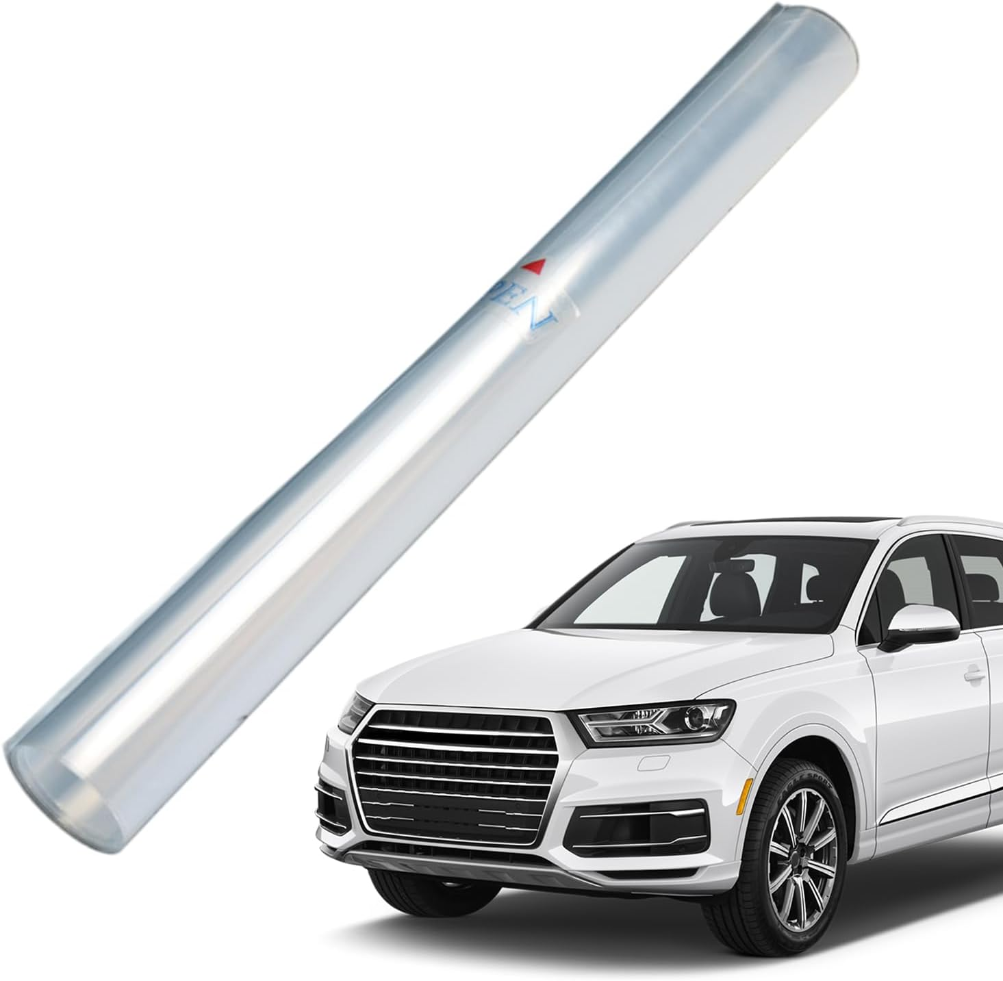 Jlobnyiun Clear Paint Protection Film - Non-Yellowing Automotive Protection Film,19.6X78.7In High-Gloss Uv-Resistant Anti-Scratch Cover for Boat RV Exterior Care Daily Driver Maintenance image number 5