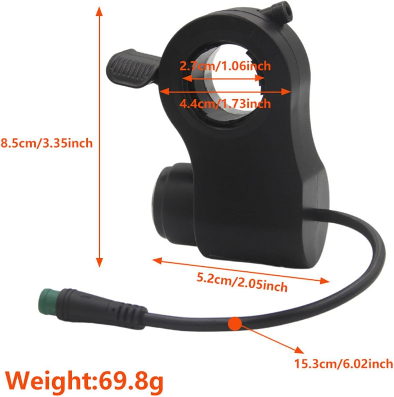 E Ignition Lock Starter Switch Lock,5 Pin Plug, Reliable,With 2 Keys Ebike Ignition Switch, for Replacement