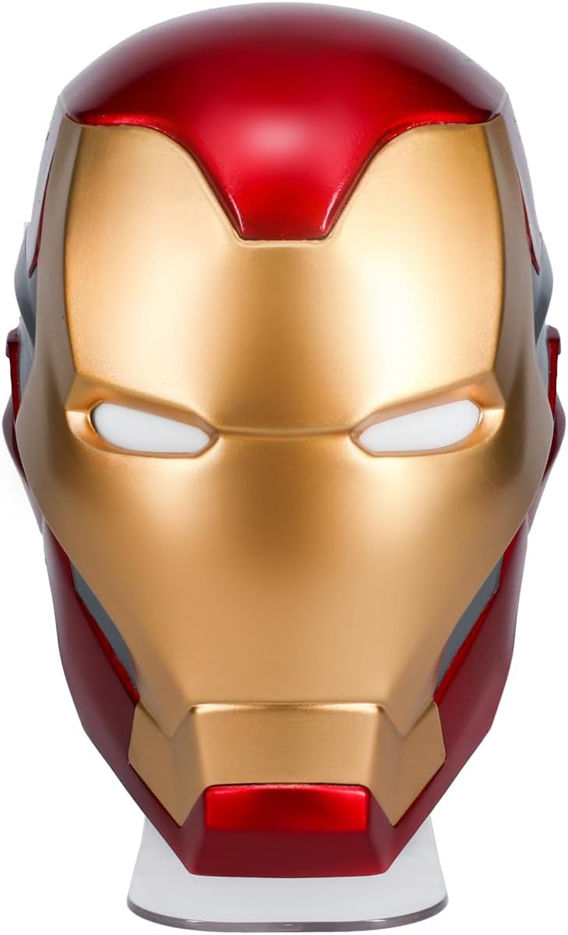Iron Man Helmet Lamp - Officially Licensed, Tony Stark Mask, Marvel Fan Collectible, Avengers Bedside Lamp image number 1