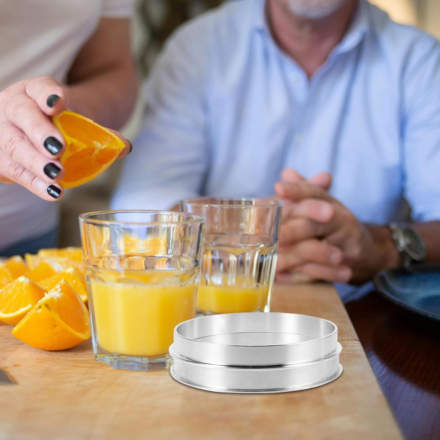 2Pcs Aluminum Cup Sealer Rings Replacement Accessories for Electric Milk Tea and Coffee Sealing Machines Compatible with 95 Model Plastic and Paper Cups image number 4