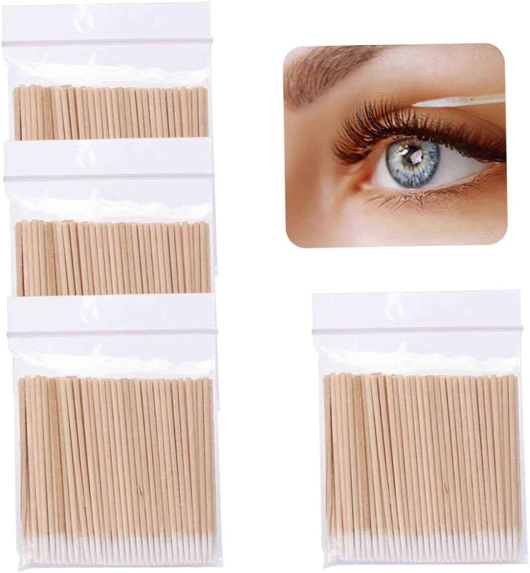 Cotton Swab Sticks Pointed Tip Cotton Tipped Precision Cosmetic Applicator 400PCS Cotton Swab Sticks image number 6