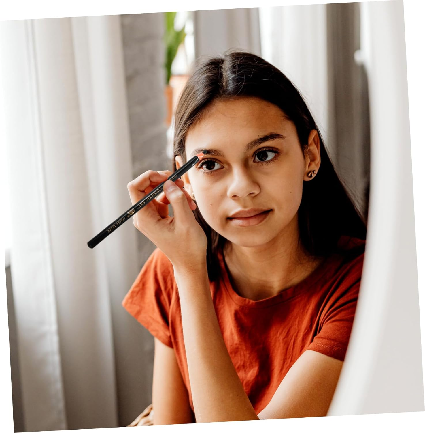 Ipetboom Eyebrow Pencil Makeup Tool Tear-Off Eyebrow Pen for Women Non-Smudge Design Portable Brow Pencils with Effect - Coffee image number 4