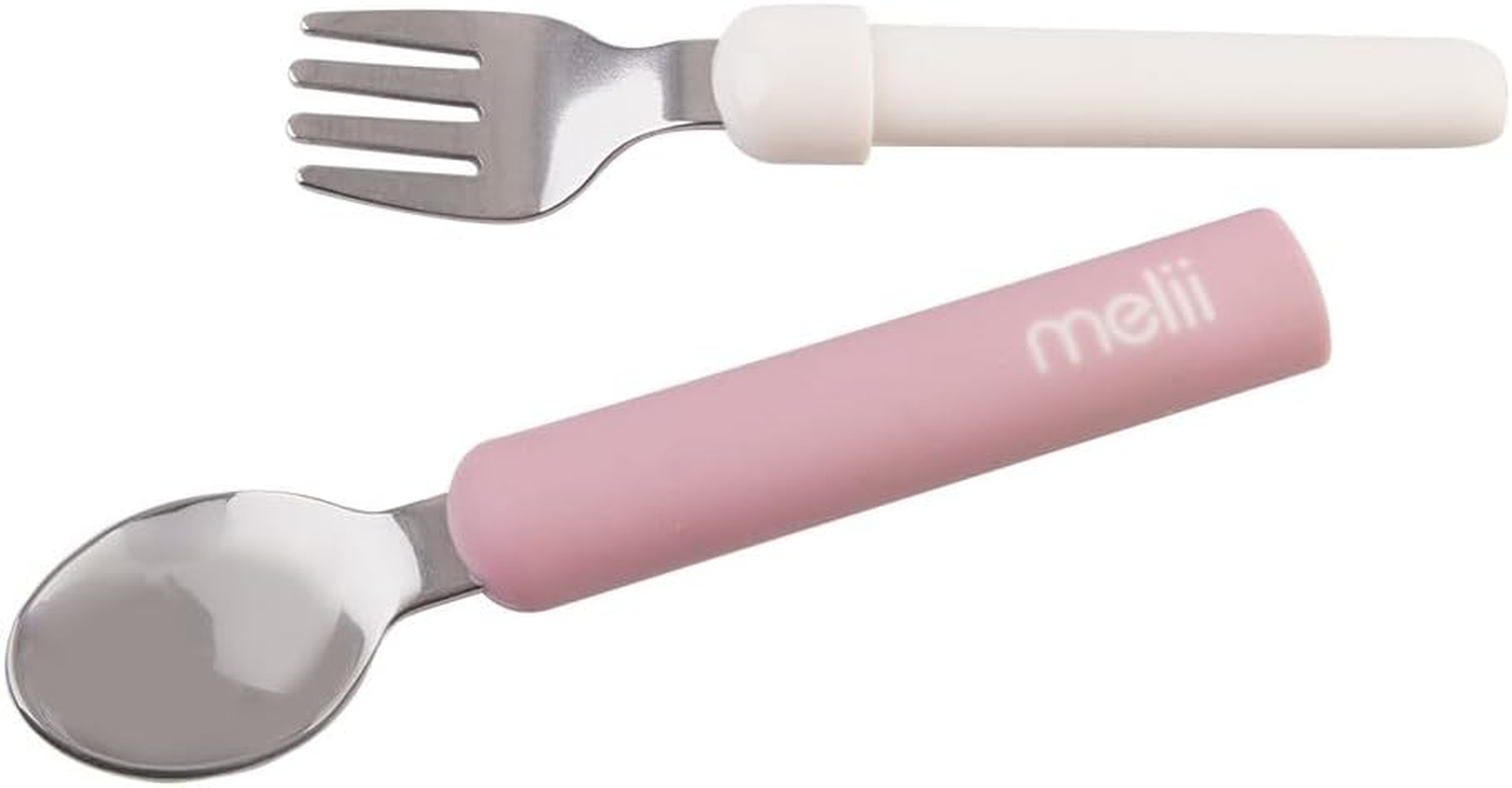 Melii Luxe Detachable Spoon & Fork - Pink image number 2