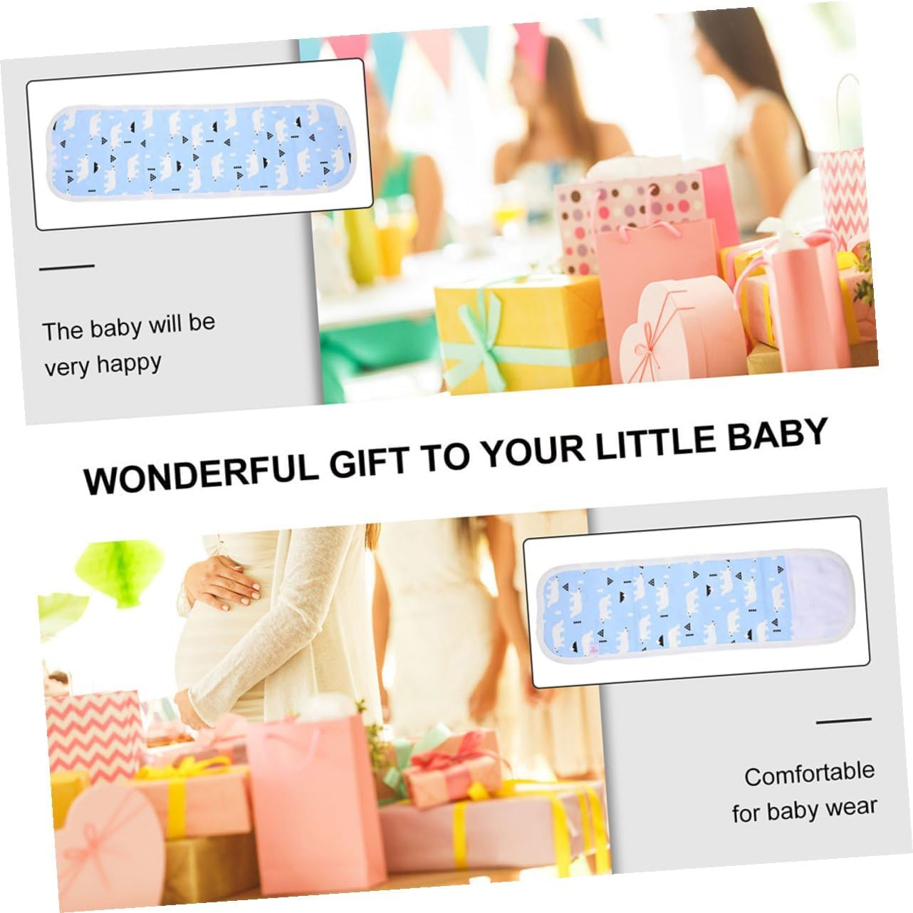 Belly Band for Newborns Cotton Navel Protector Decorative Belly Straps Comfortable Wraps for Boy Girl image number 1