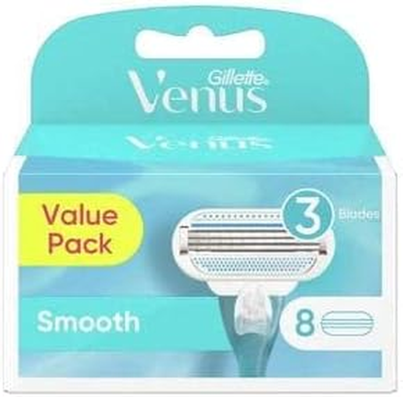Gillette Venus Smooth Women'S Razor Blade Refills, 8 Count