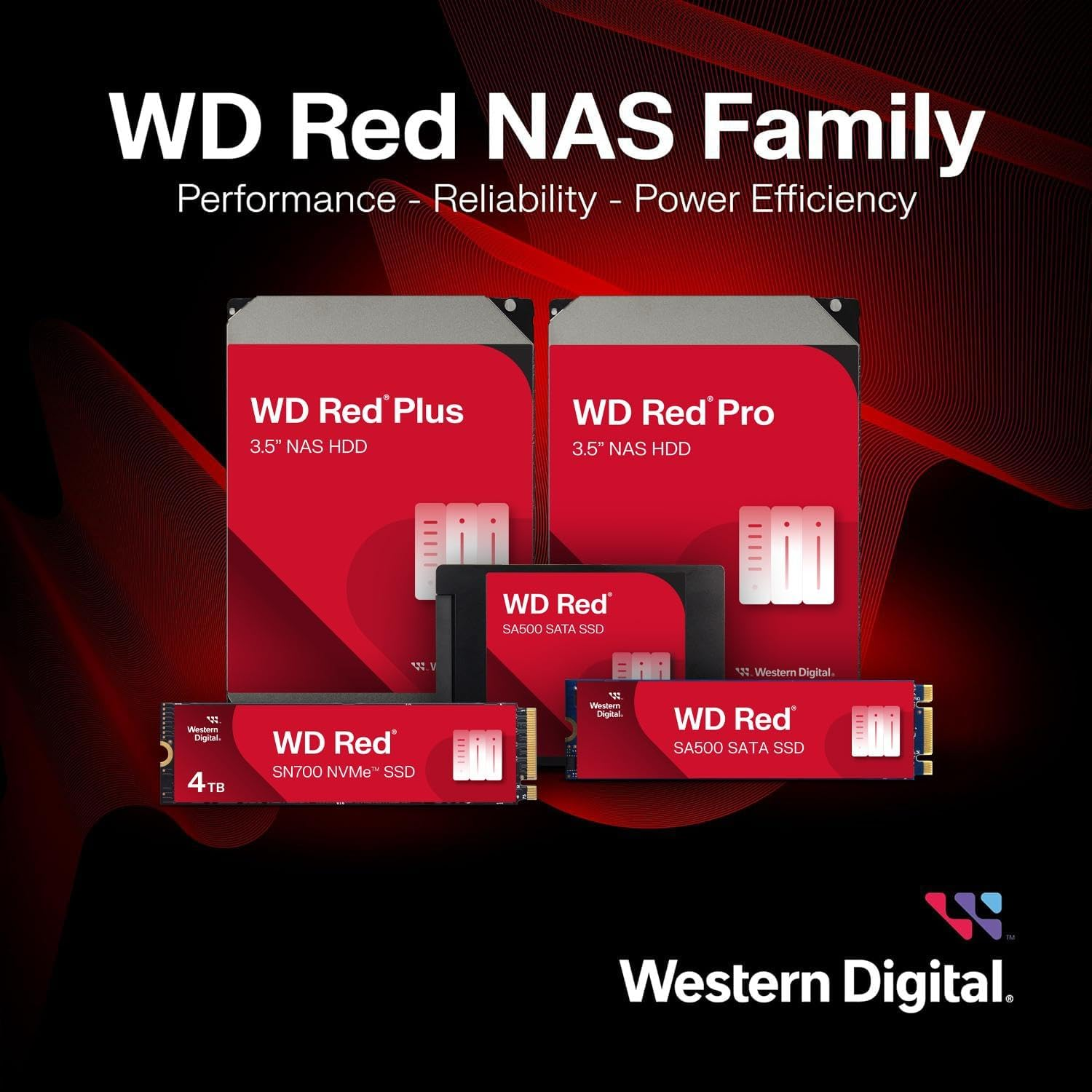 Western Digital 24TB WD Red Pro NAS Internal Hard Drive HDD - 7200 RPM, SATA 6 Gb/S, CMR, 512 MB Cache, 3.5" - WD240KFGX image number 1
