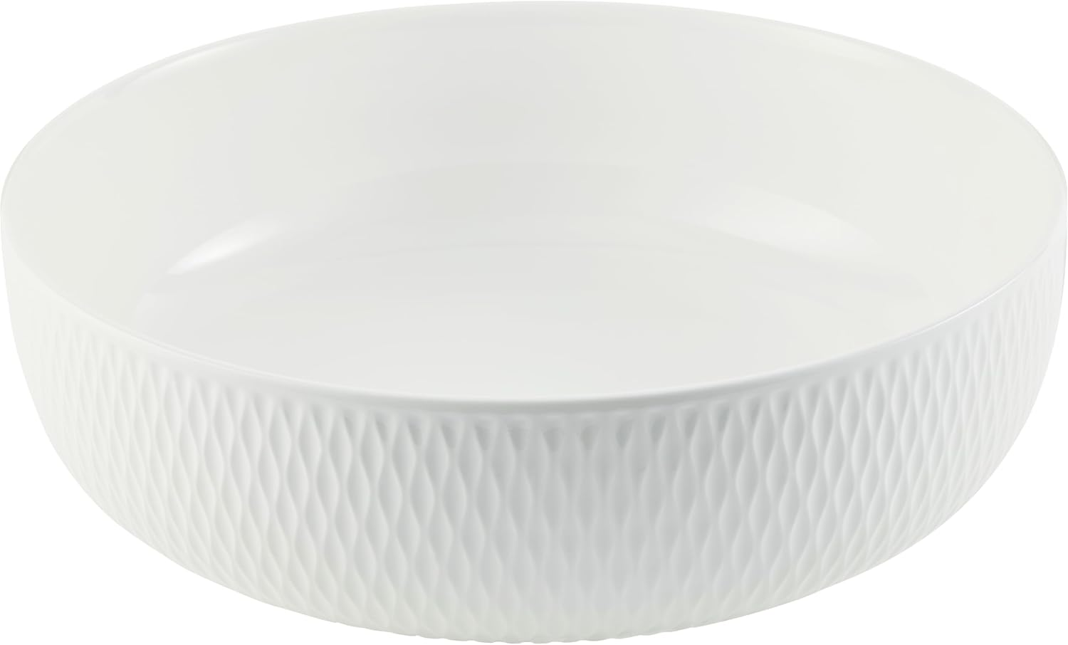 Maxwell & Williams White Basics Diamonds round Serving Bowl 25Cm image number 3