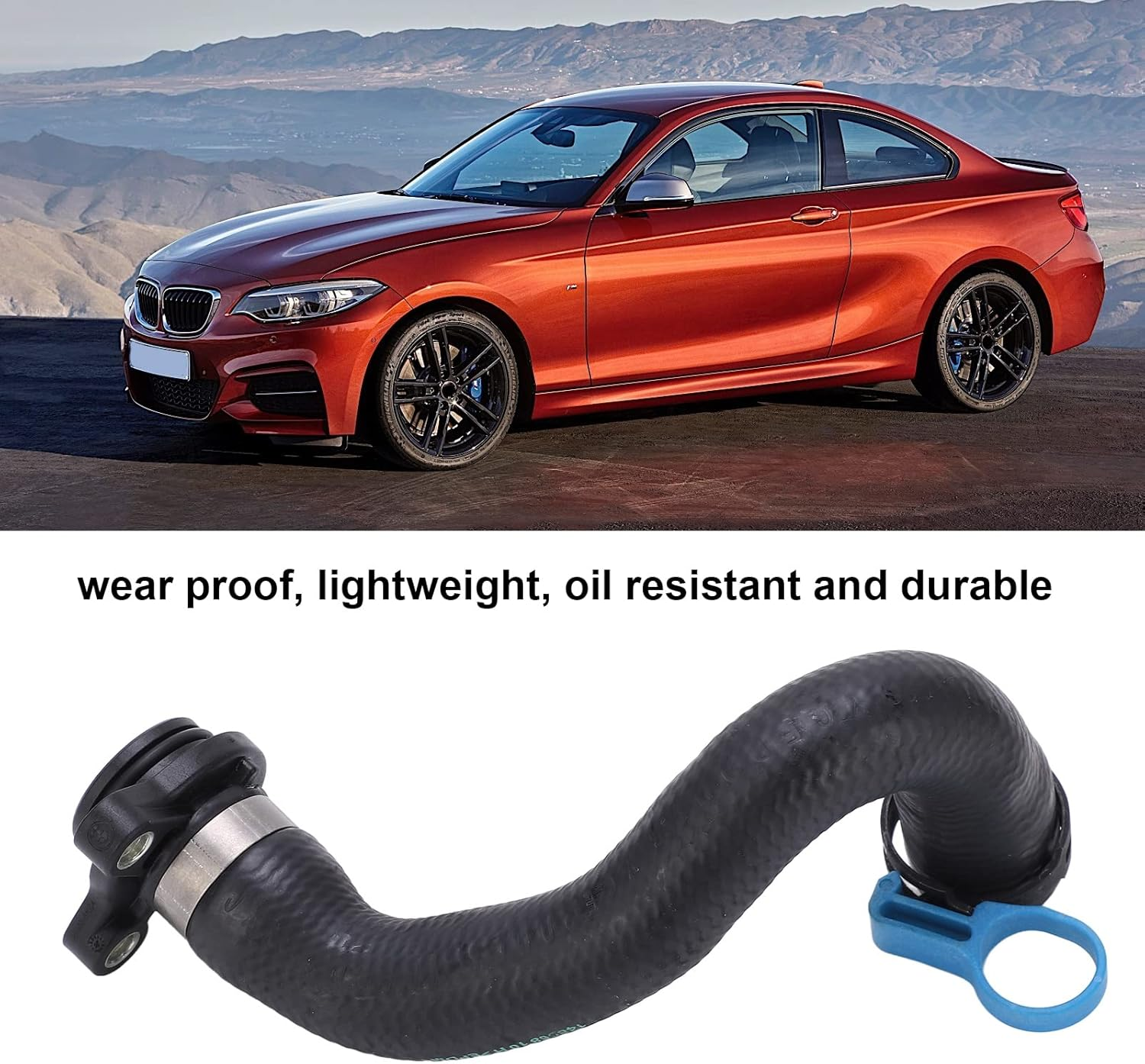Coolant Hose, 11537603514 Stable Oil Resistant Lightweight Engine Cooler Water Tank Pipe Replacement for F22 F23 F30 F32 F10 for Car Accessories image number 3