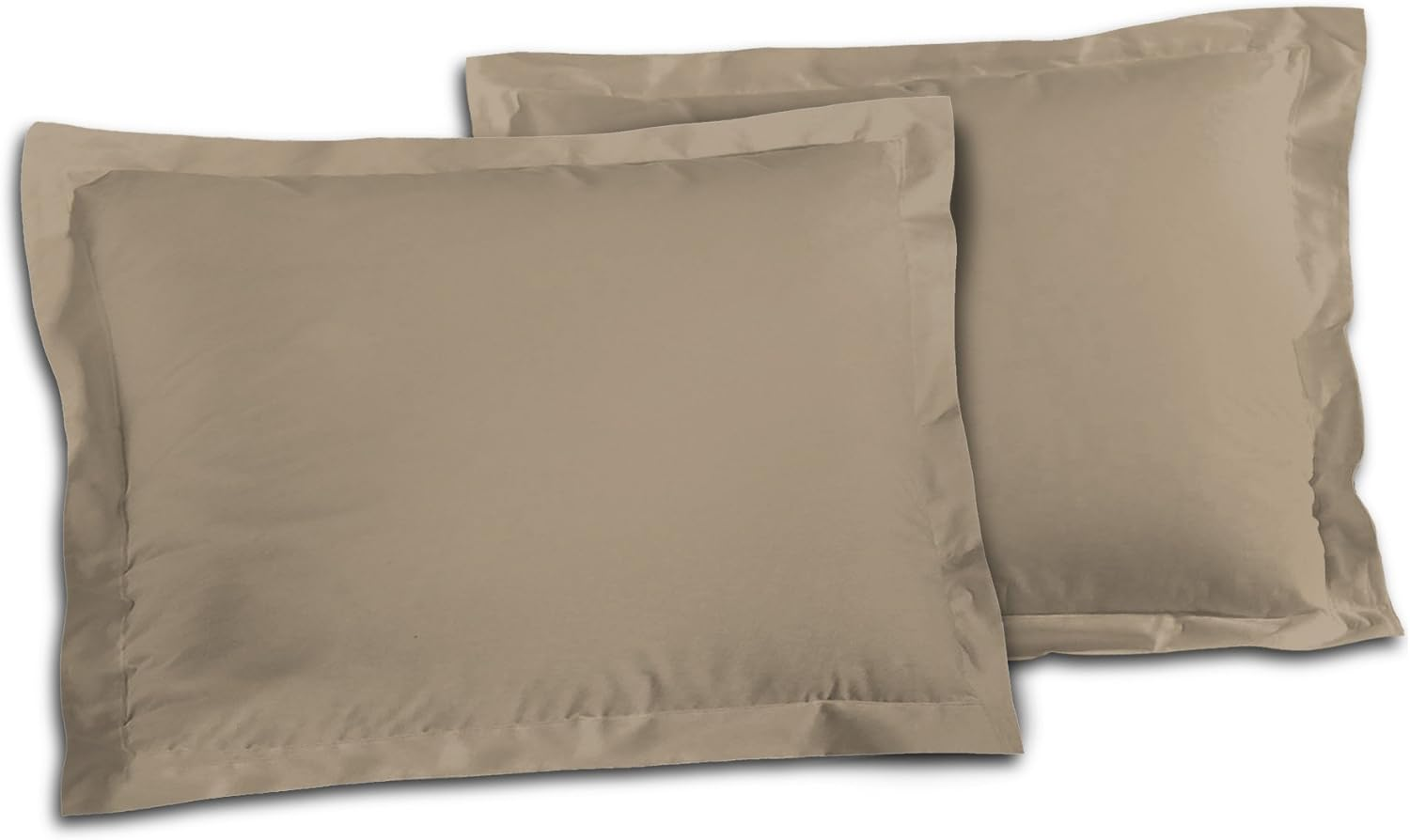 50 X 70 Home Passion Bed Linen 2 Pillowcases Oxford Finish (Raised Seam with Raised Seam Piqu&eacute;), 57 Threads/Beige Home Bed Linen Passion 2 Pillowcases Oxford Finish (Raised Seam Quilted) 57 Threads