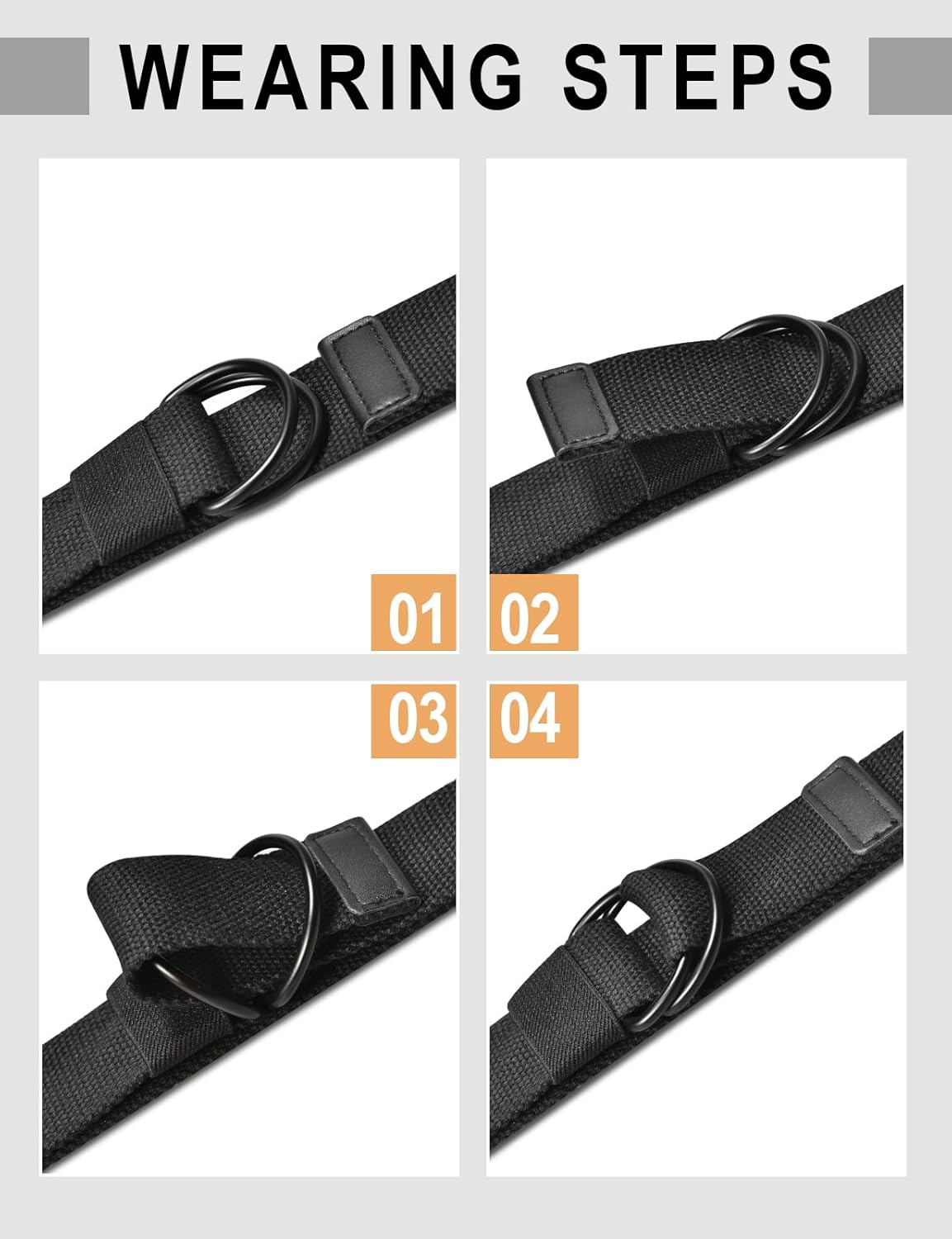 LXMY Belts for Men,Canvas Belt Men,Mens Adjustable Fabric Belt,Black Double D Ring Belt,Holeless Belt Suitable for Leisure and Travel image number 2