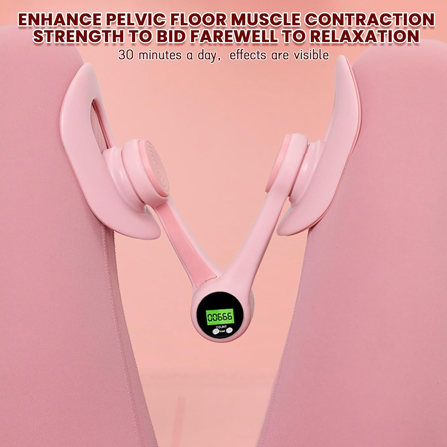 TKTCO Thigh Trainer, Pelvic Floor Muscle Trainer, Inner Thigh Exercise Workout Equipment for Home Gym, Pelvic Floor Strengthening Women