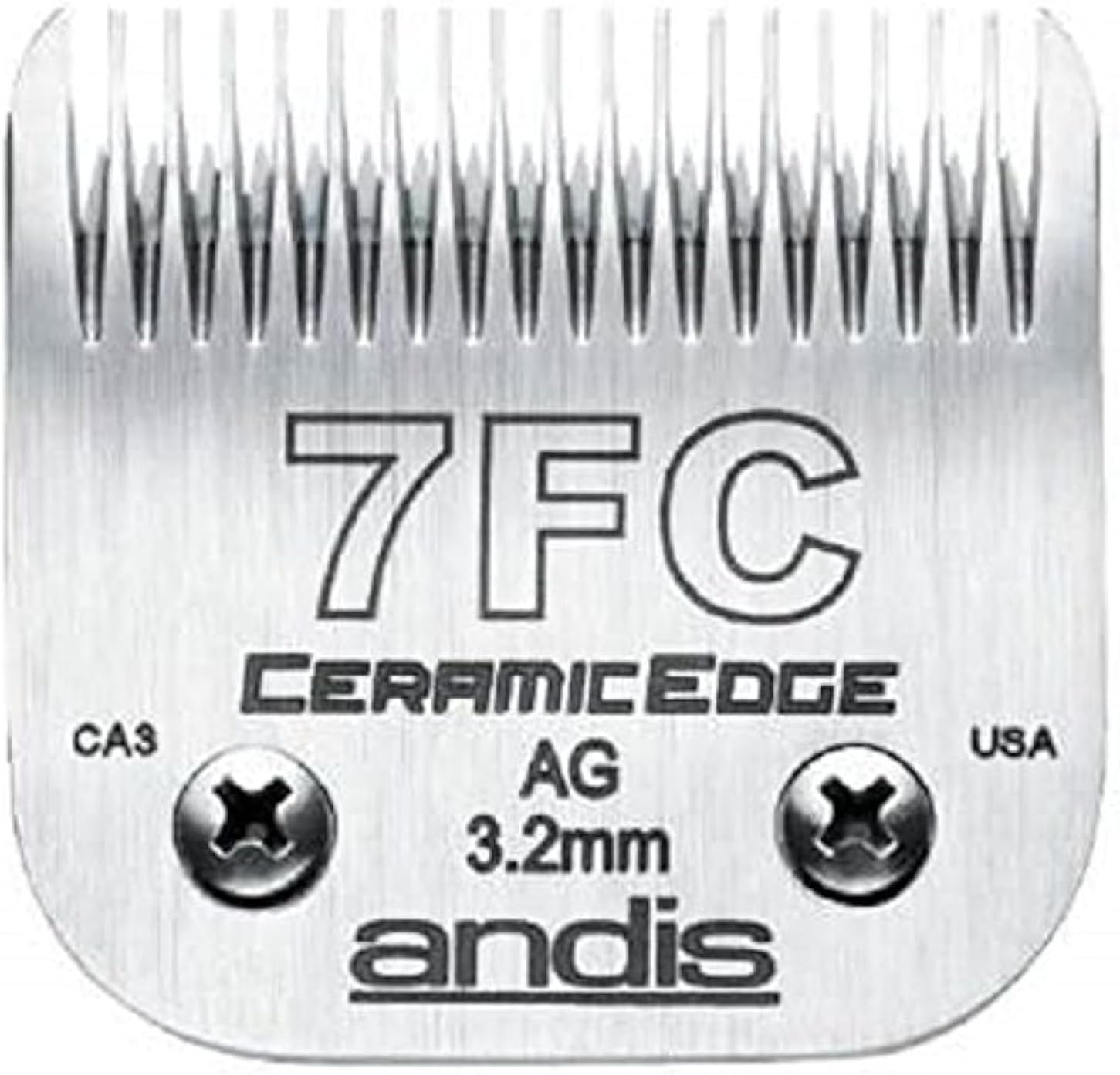 Stainless Steel Pro Quality Grooming Ceramic Edge Clipper Blades Choose Size !(# 7FC Finish Blade = 3.2Mm) image number 3