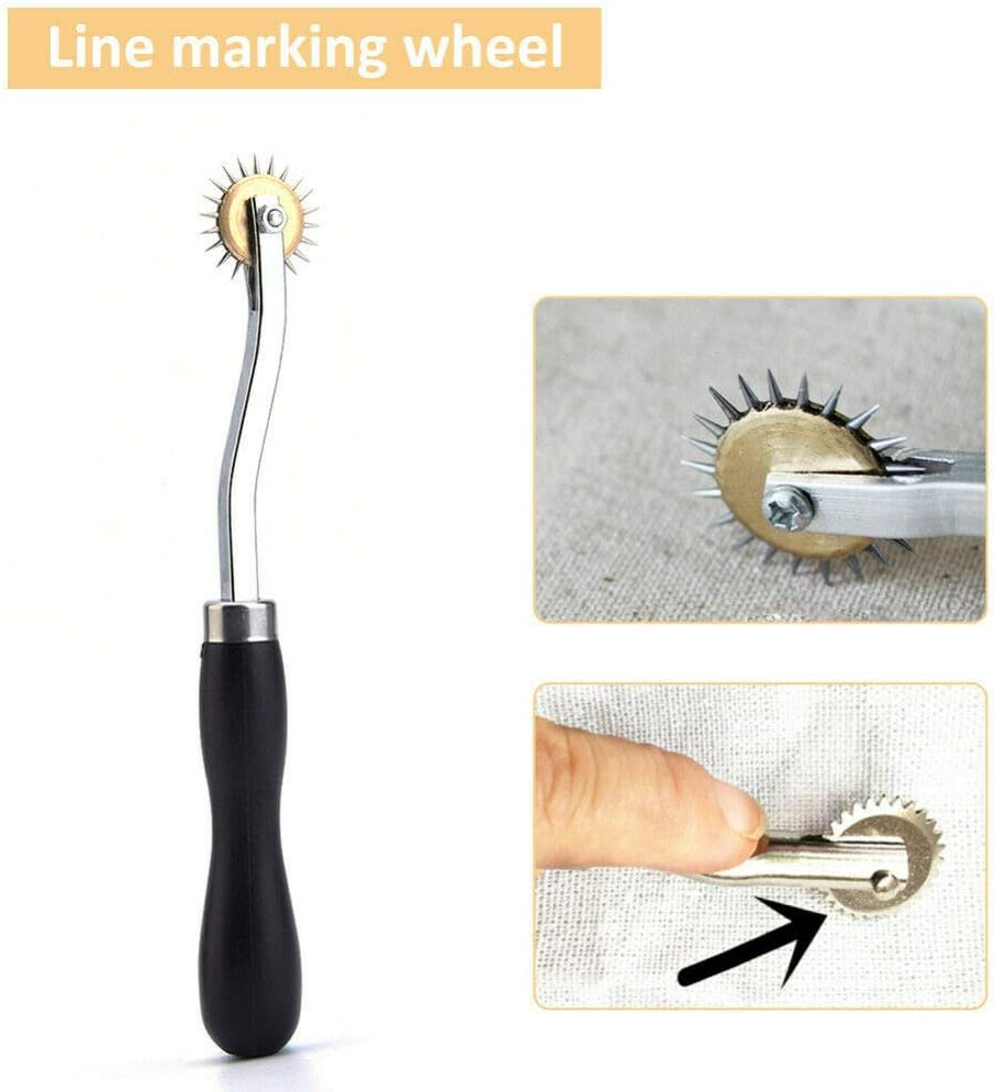 Overstitch Wheel POWERTOOL Stitch Spacing Tool Sewing Pattern Tracing Pricking Wheel Sewing Roulette Spacer Wheel Tools for Leather,Paper and Cloth Craft image number 2