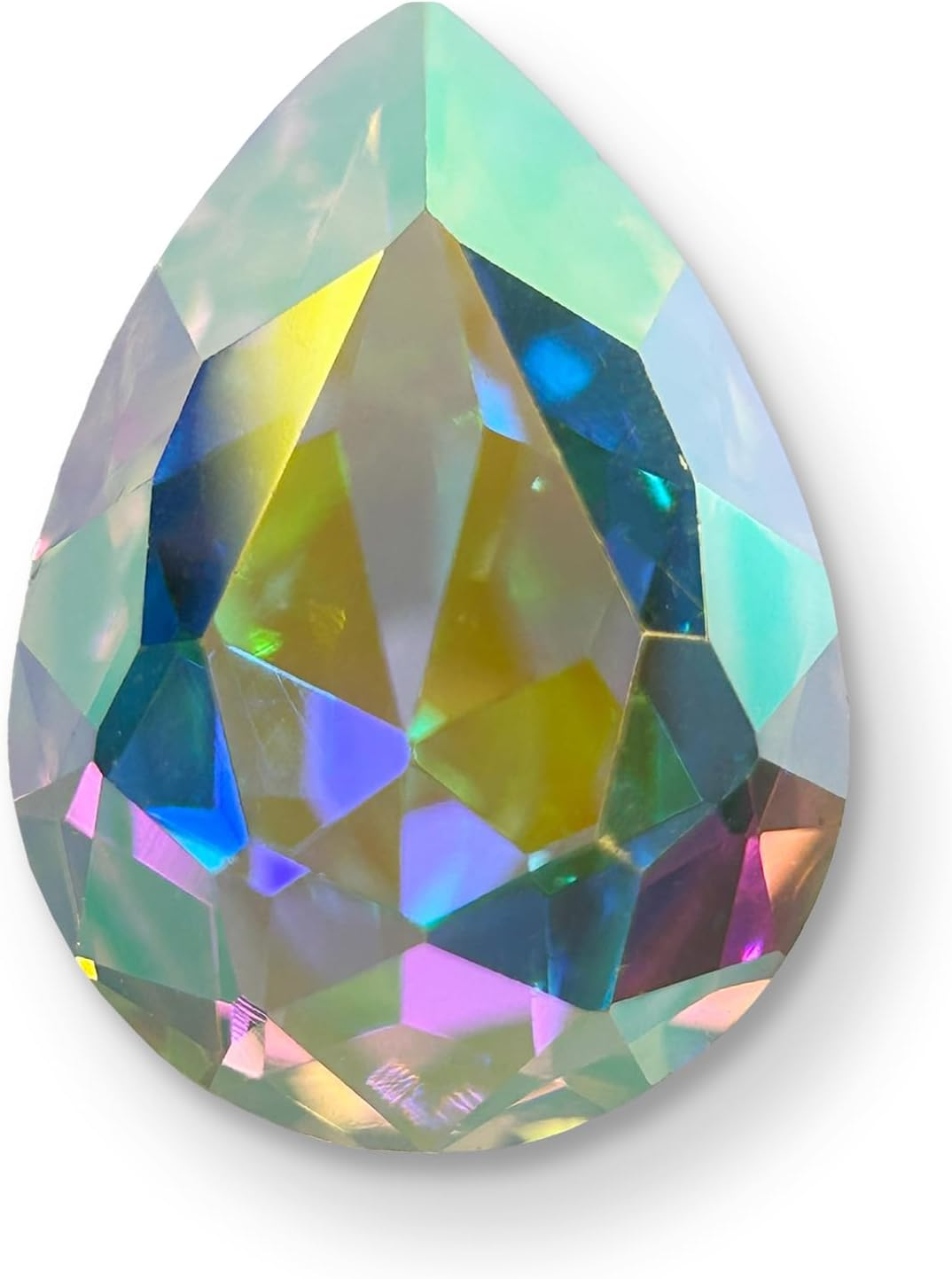 Aurora Crystal Drop-V Cut Crystal Ab image number 3