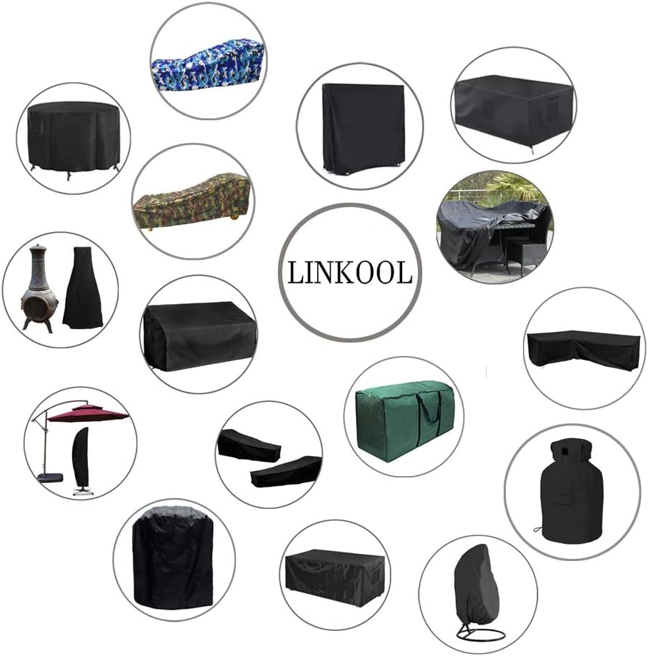 Linkool 20 Lb. Propane Tank Cover,Black,14" Dia X16.5,Hides Often Ugly/Rusty/Dirty Tank Cylinder,All Weather Protection image number 5