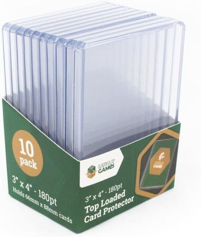 Let'S Play Games Top Loaded Card Protector, 3 X 4 Inch 180Pt (10 Pieces Set)