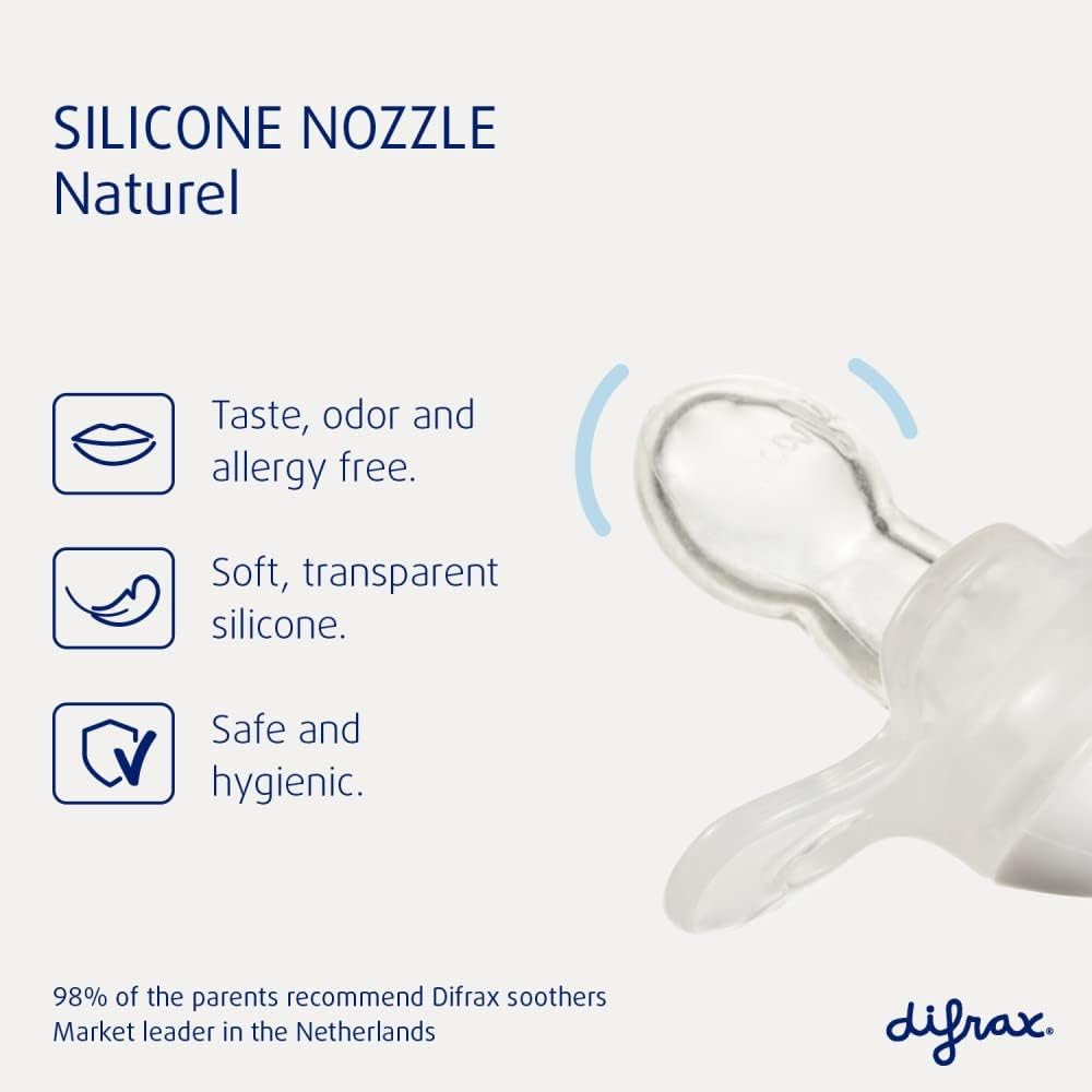 Difrax Pacifier Natural 0-6 Months Pure - Brick image number 6