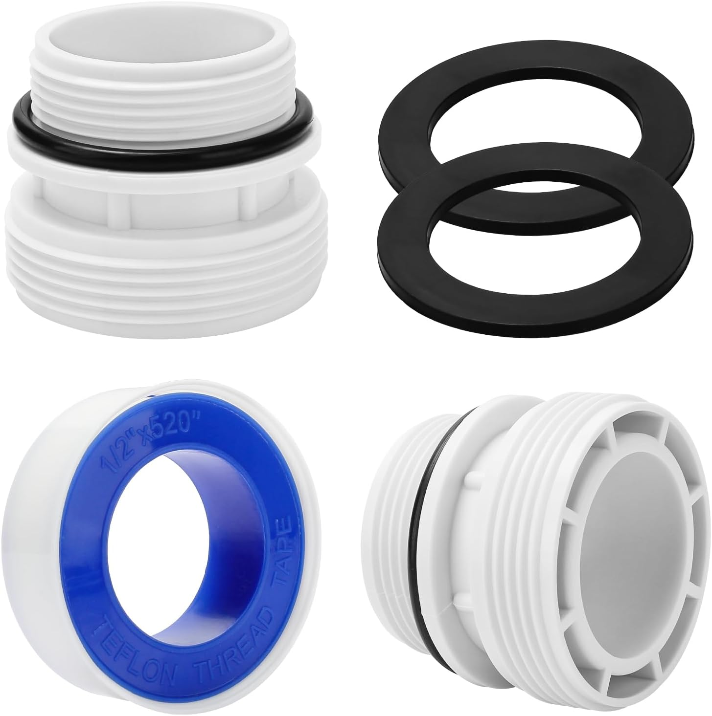 Hose Conversion Adapters Kit Compatible with Intex Coleman 4560 40Mm to 1 1/2 Inch Conversion Kit for Hayward Intex Pool Hose Connector Pool Pump Sand Filter above Ground Pools Part