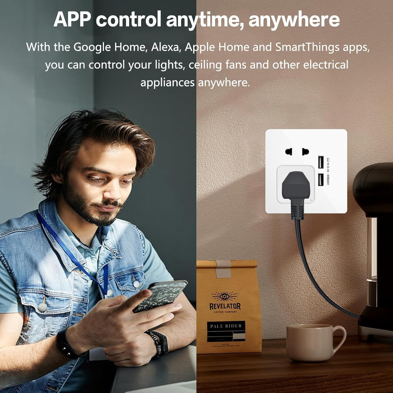 Jinvoo Matter Smart Plug, 100% Privacy Smart Socket, Works with Applee Home, Alexa, Google Home, Smartthingss, Smart Socket, Smart Home Automation, Timer, 2 Pack image number 6
