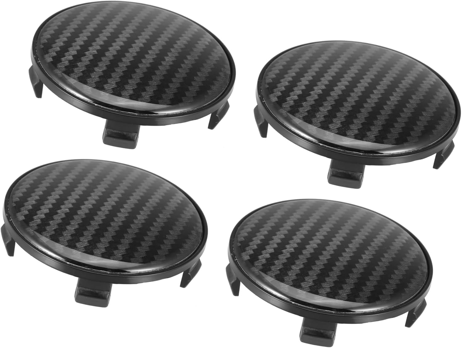 TUCKBOLD 4Pcs 67Mm 68Mm Wheel Center Hub Caps Hubcaps Covers Universal Black Automotive Parts