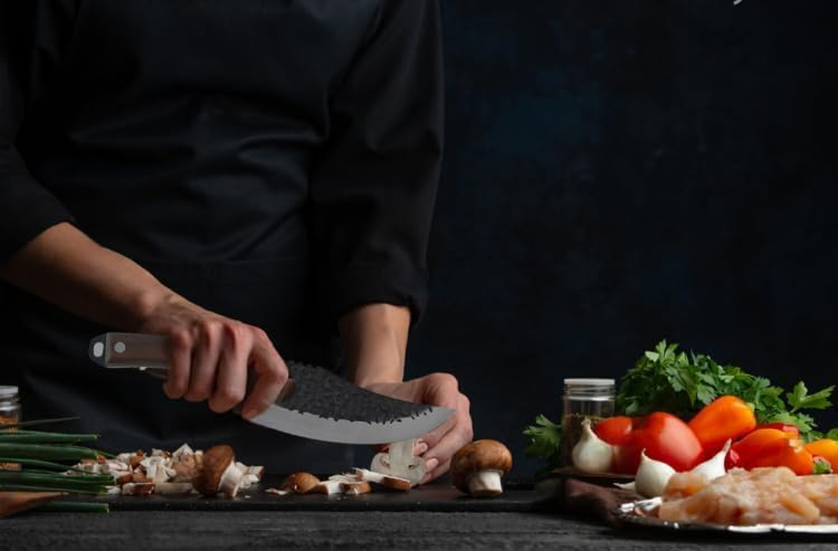 Chef Knife 11 Inch, Kitchen Knive for Cutting, Boning, Chopping. Japanese Kitchen Knife Designed for Balance and Control, Blending Modern Style with Traditional Appeal. Meat Knife, Sharp Knives image number 1