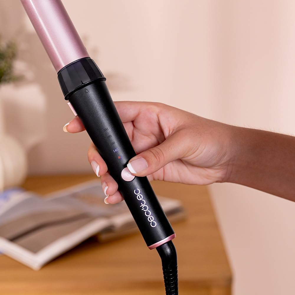 Cecotec Surfcare 3200 Twistwaves Curling Iron, 60 W, 32 Mm Head, 90&deg; Arc, Comfortable Use, Adjustable Temperature, Thermal Glove, Case and 2 Clips, Rotating Cable - 750 Travel Magic Waves image number 3