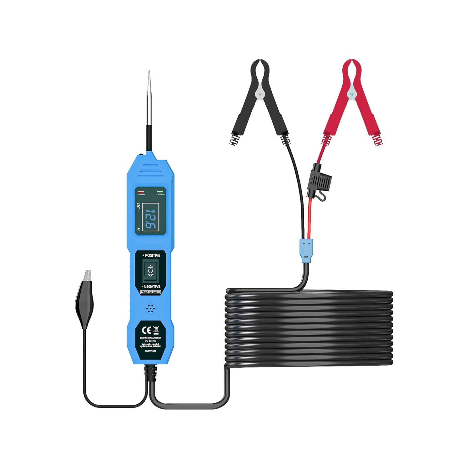 Power Circuit Probe Tester, 3.5V-36V DC Multifunctional Car Circuit Tester, Power Fuse & Voltage Tester with Test Light, Automotive Circuit Breake Finder Tool for Continuity Testing