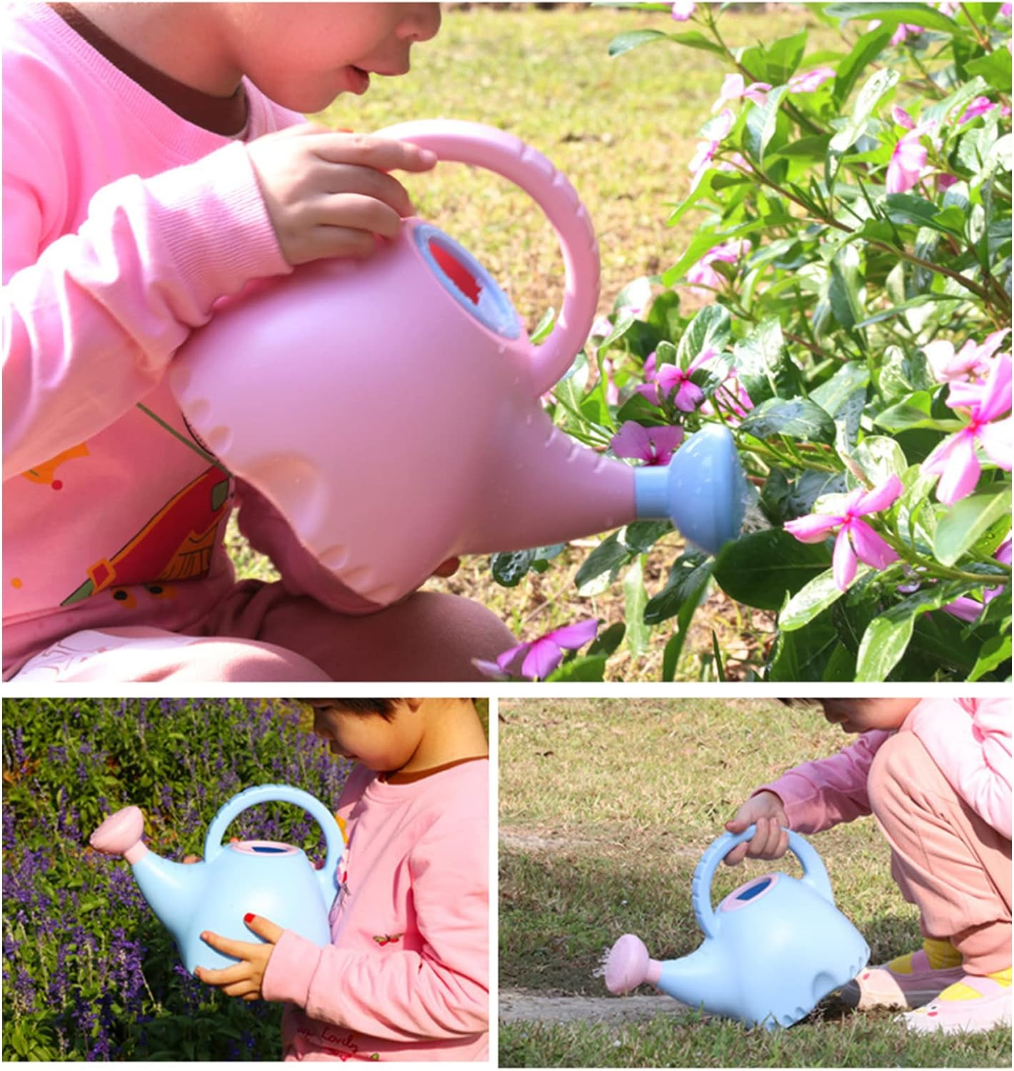 Watering Can, Children Watering Can Gardening Toy 1.5L Elephant Shape Plastic Cute for Home (Blue) image number 1